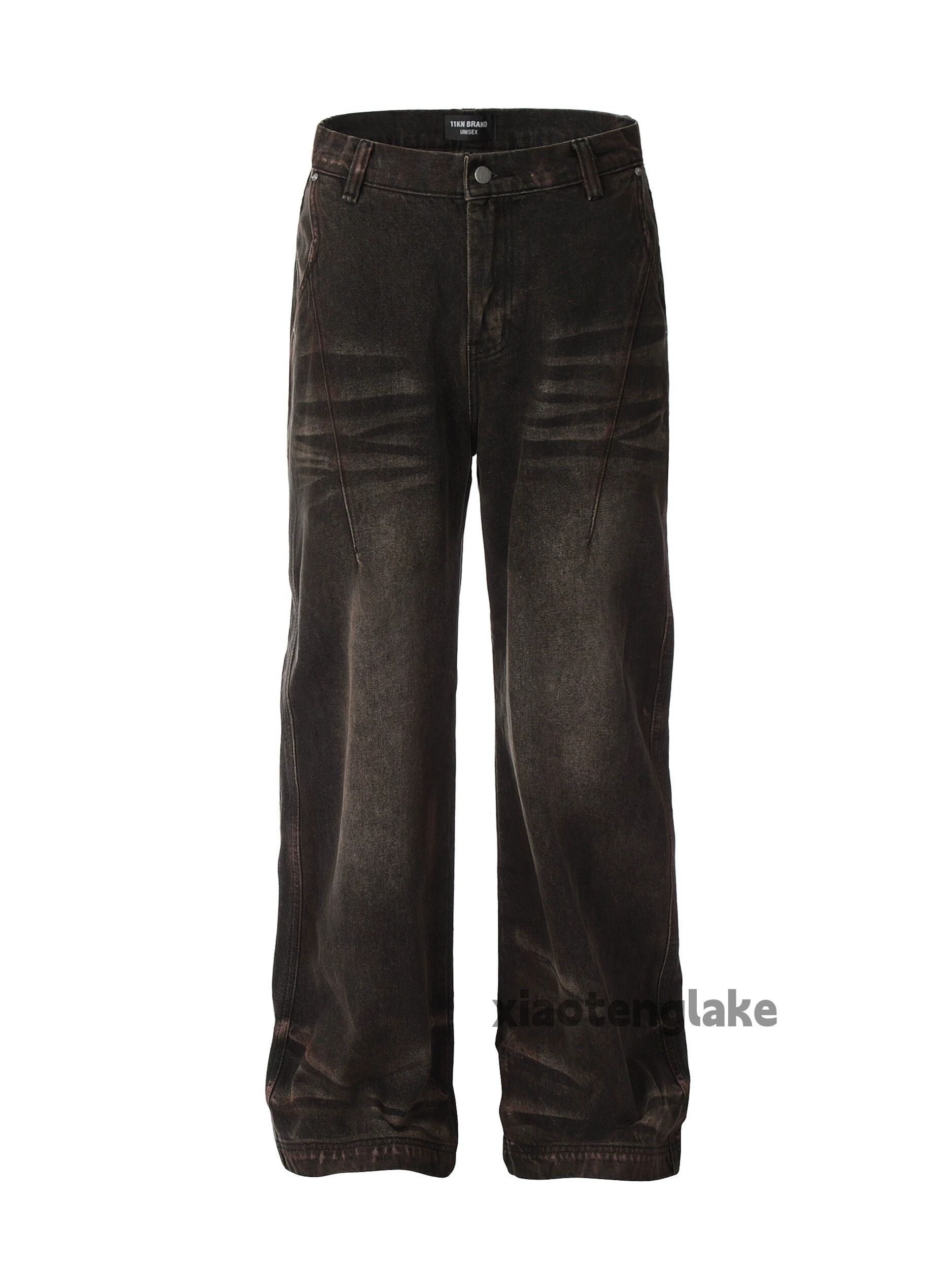 Jean × Vintage washed faded cleanfit yuppie loose baggy stain jeans Size US 32 / EU 48 - 7 Thumbnail