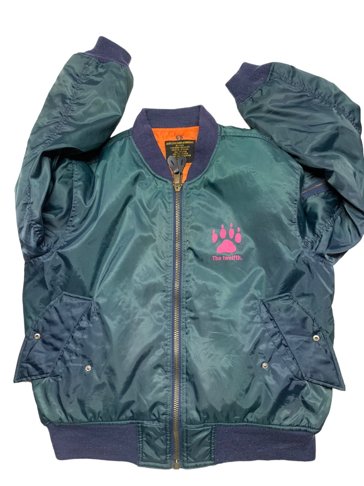 Designer Blue impluse army bomber jacket men’s fashion Size US M / EU 48-50 / 2 - 2 Thumbnail