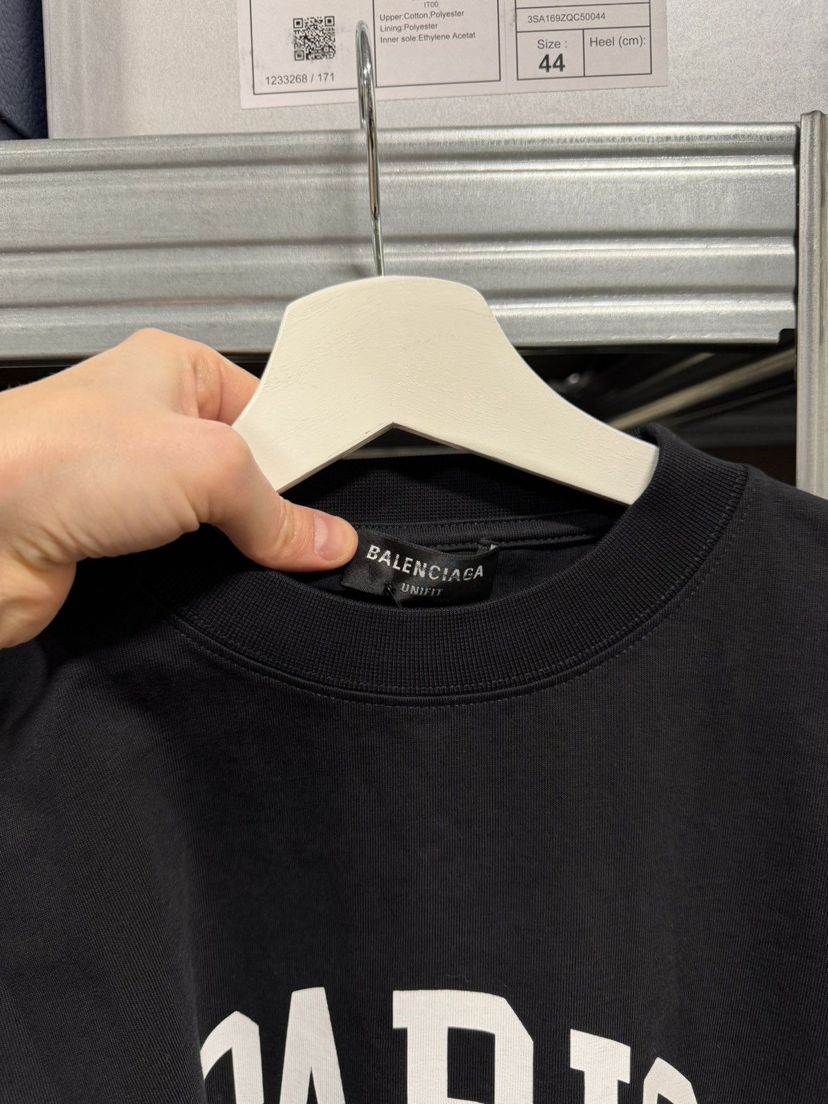 Balenciaga Balenciaga Paris Long Sleeve T-Shirt NEW 850$ Size US XL / EU 56 / 4 - 2 Thumbnail