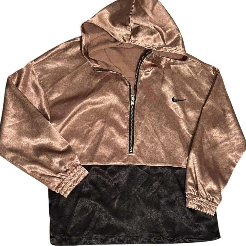 Other Gold & Black Metallic Pullover Sweatshirt Hoodie 1/4 Zip SM Size S / US 4 / IT 40 - 3 Thumbnail