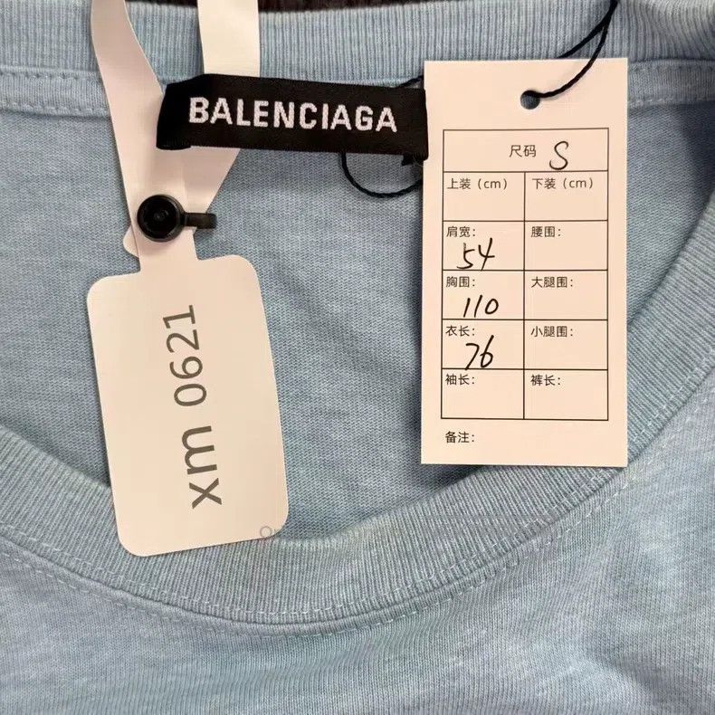 Balenciaga Balenciaga Haze Blue Coke Short Sleeve Size US S / EU 44-46 / 1 - 2 Thumbnail