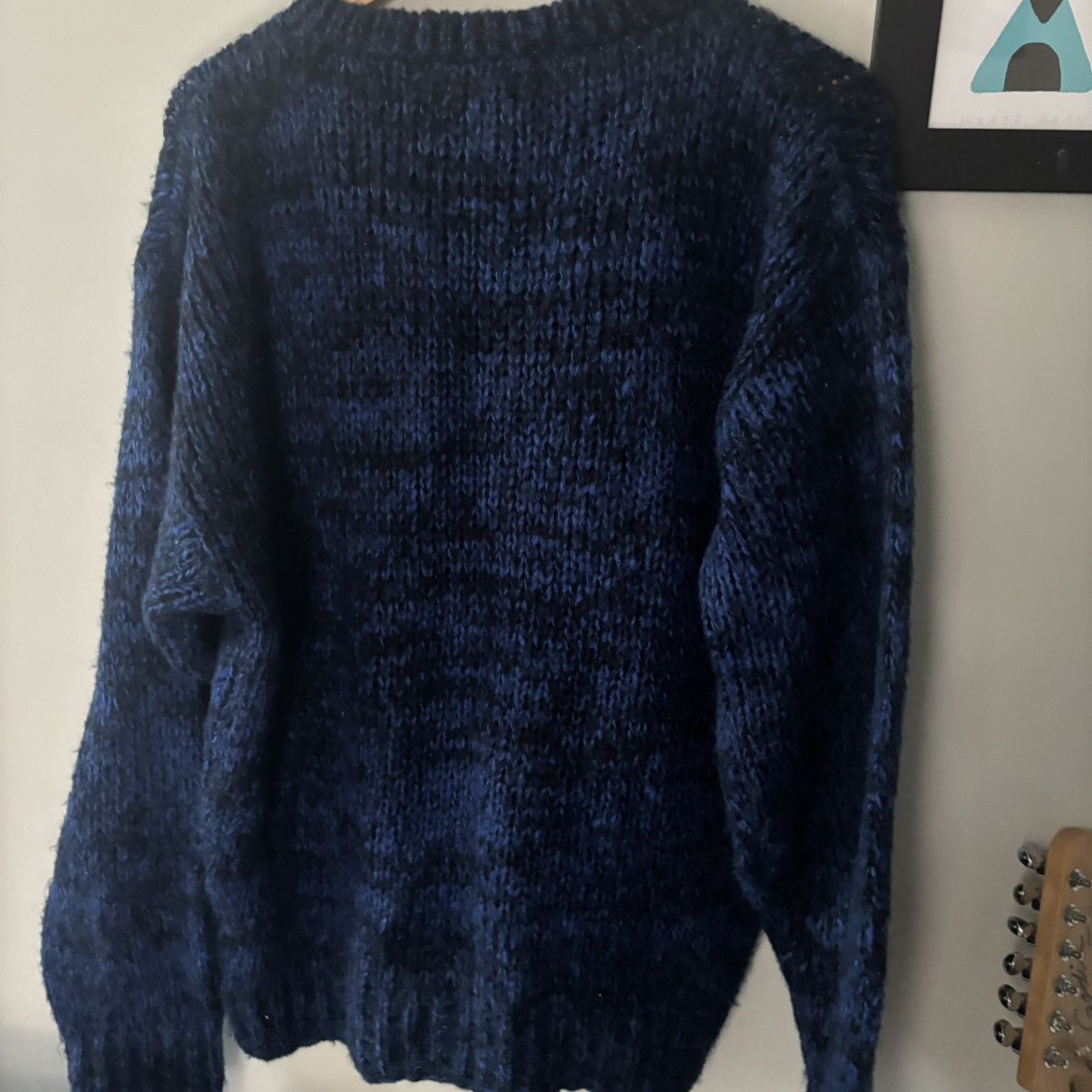 Other VTG 90s Sir Beau Abstract Knit Pullover Sweater Blue Black Size US XL / EU 56 / 4 - 3 Thumbnail
