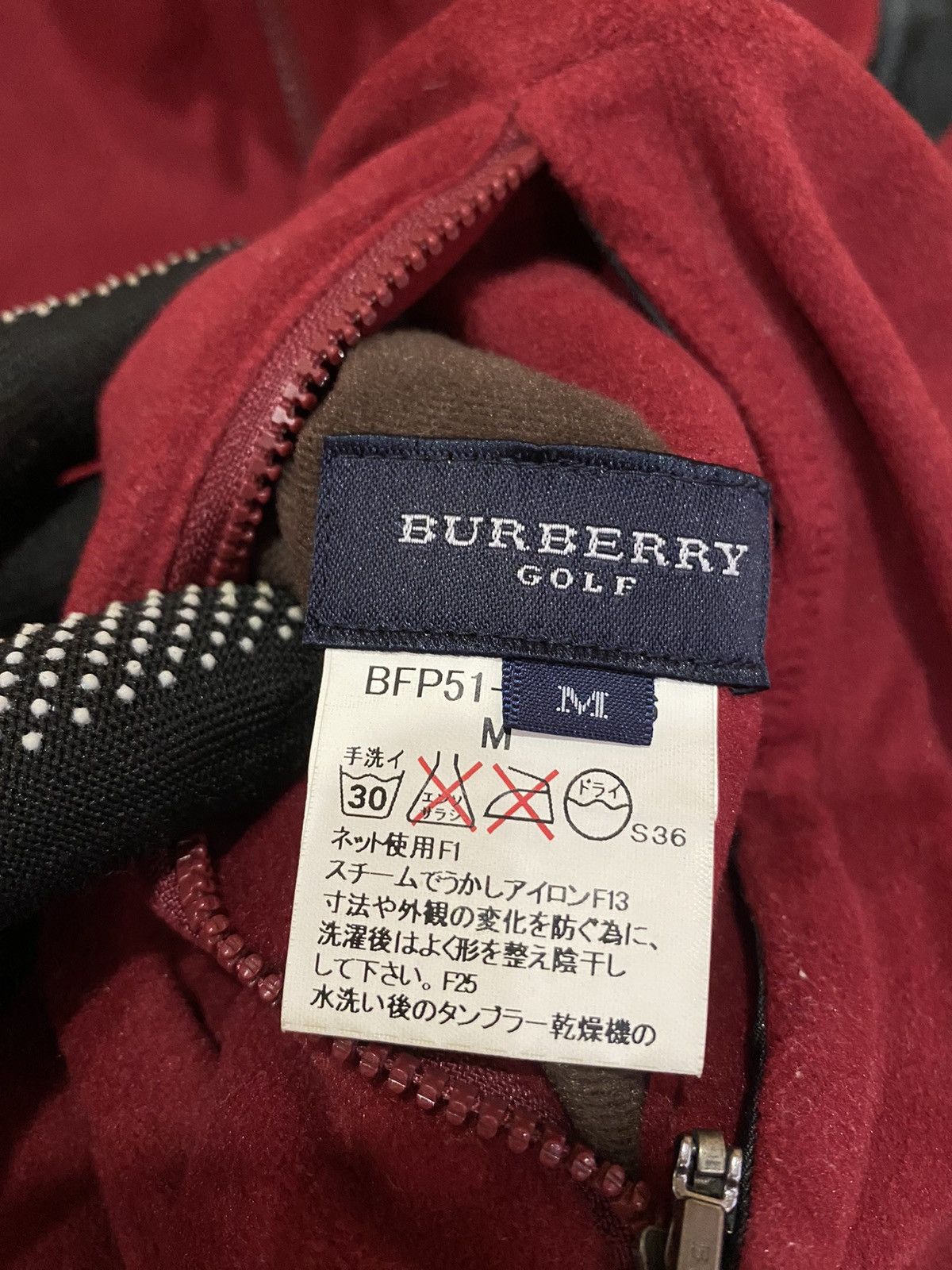 Burberry Burberry Golf Red Suede Vest Vintage Men’s Luxury Sportswear Size US M / EU 48-50 / 2 - 5 Thumbnail