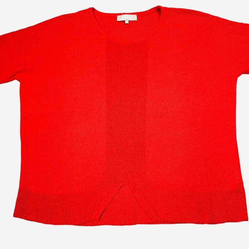 Other Pôles Paris Red Viscose Long Sleeve Knit Sweater Made In Fr Size S / US 4 / IT 40 - 4 Thumbnail
