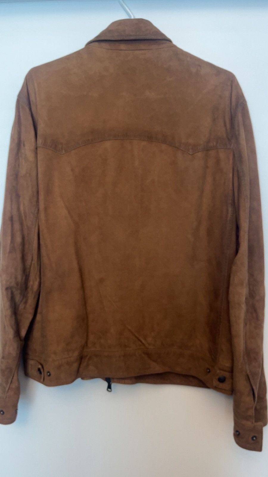 John Varvatos John Varvatos Kingston Suede Leather Jacket Brown L Size US L / EU 52-54 / 3 - 2 Thumbnail