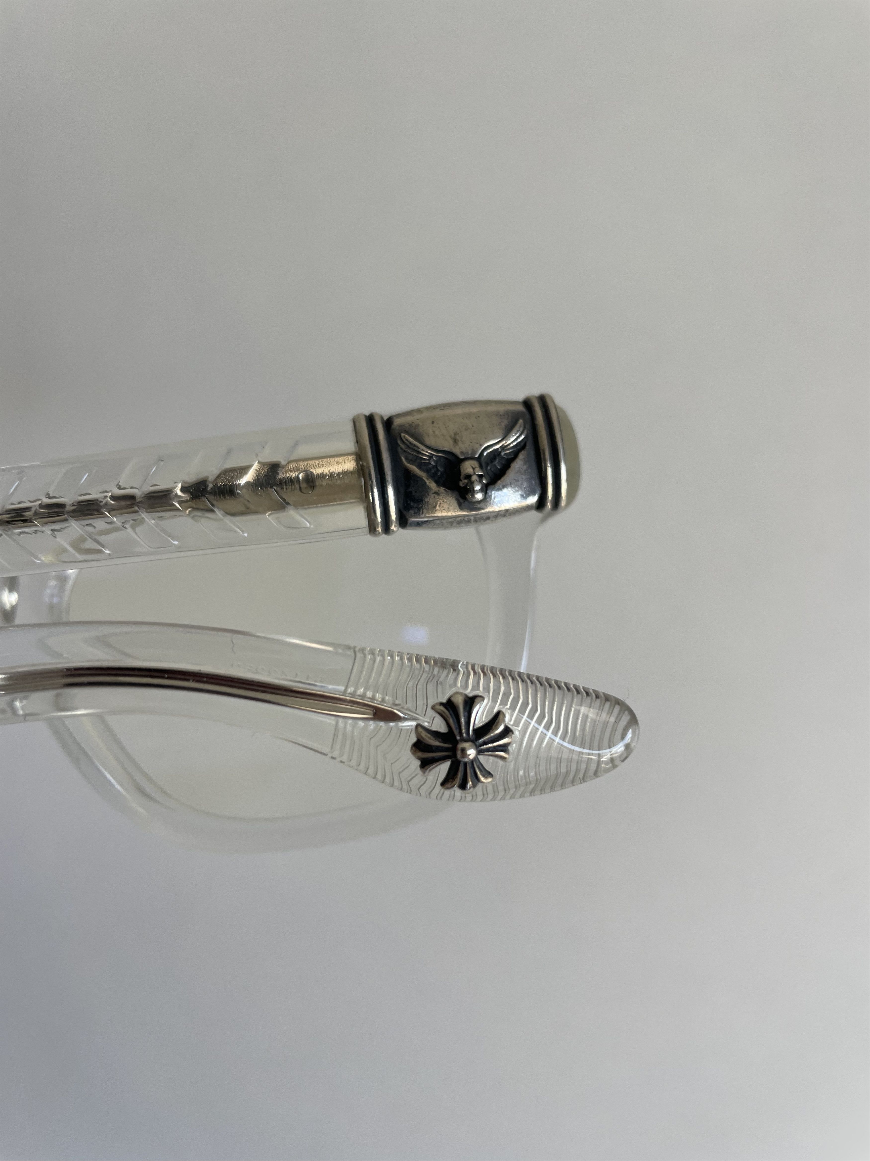 Chrome Hearts Chrome Hearts WELL HELL YEAH CRYS Glasses Frame Size ONE SIZE - 9 Thumbnail