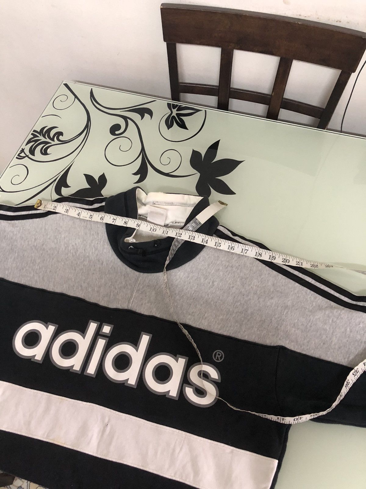 Adidas Vintage 90s Adidas Big Logo Sweater Japan Made Size US L / EU 52-54 / 3 - 23 Thumbnail