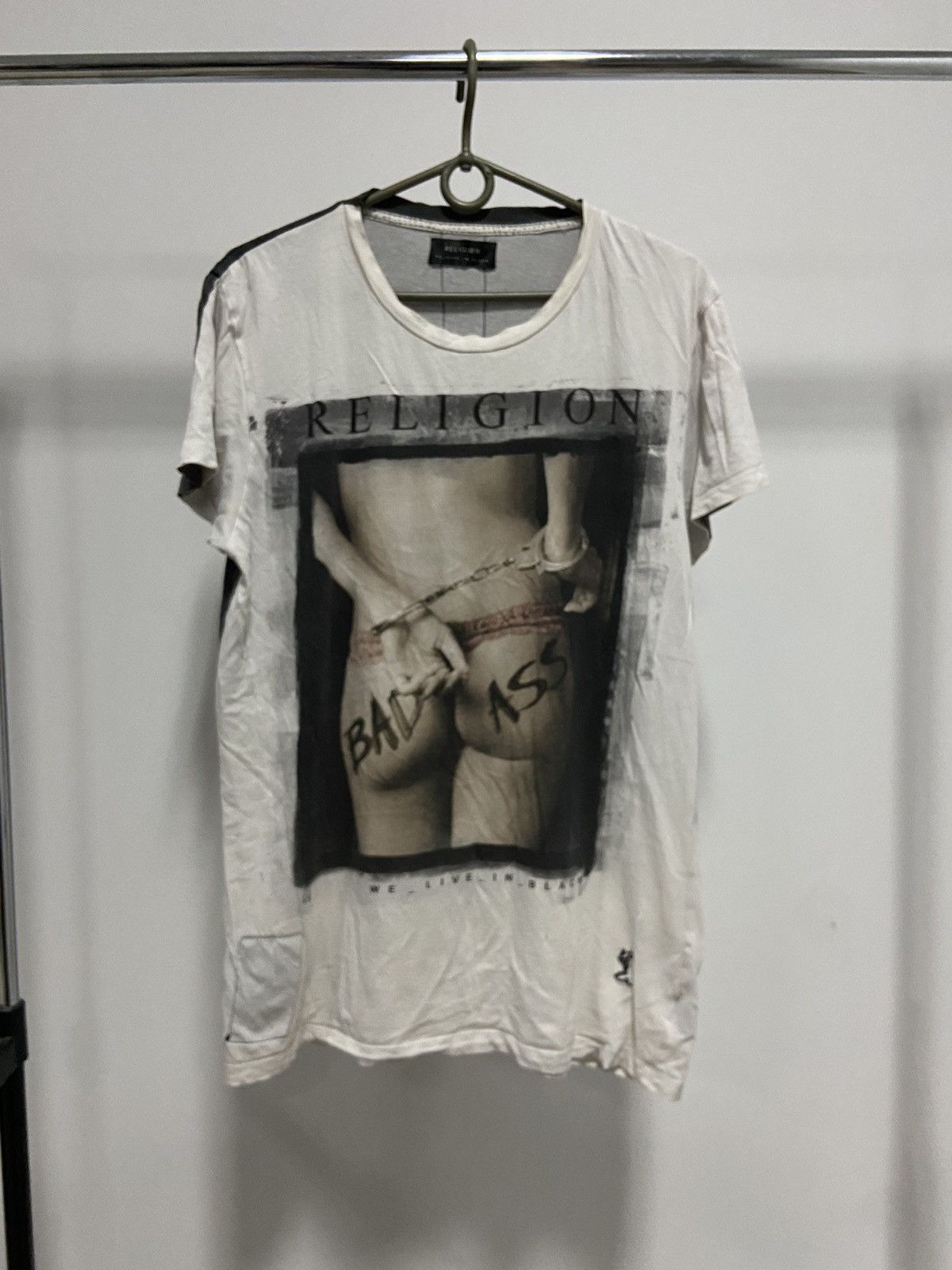 Hot Model Sex × Vintage Religion "Bad Ass" big print t shirt humor funny girl Sex Size US M / EU 48-50 / 2 - 1 Thumbnail