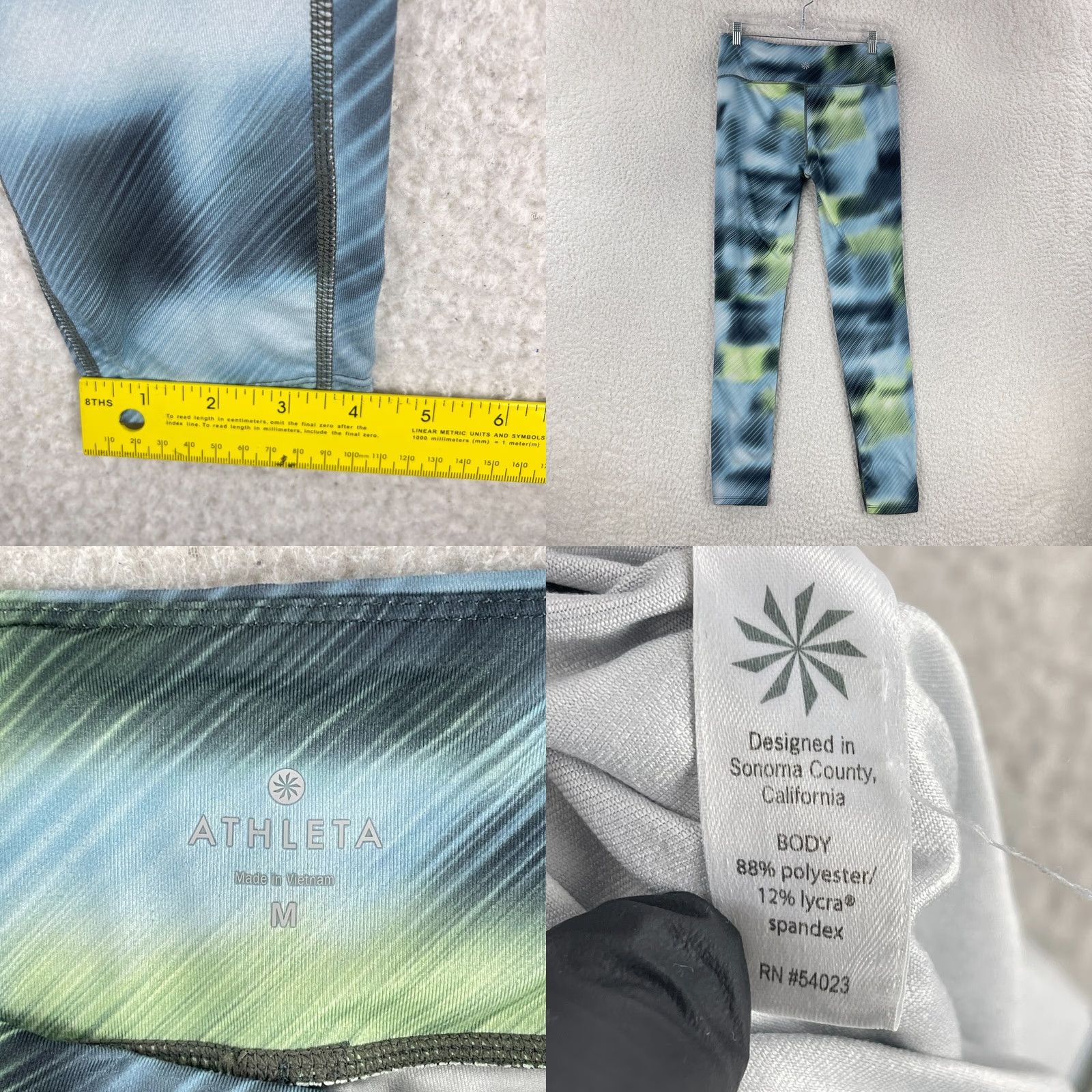 Athleta Athleta Blue High Rise Alpine Chaturanga Tight Leggings Womens Pull On Size M Size 32" / US 10 / IT 46 - 8 Thumbnail