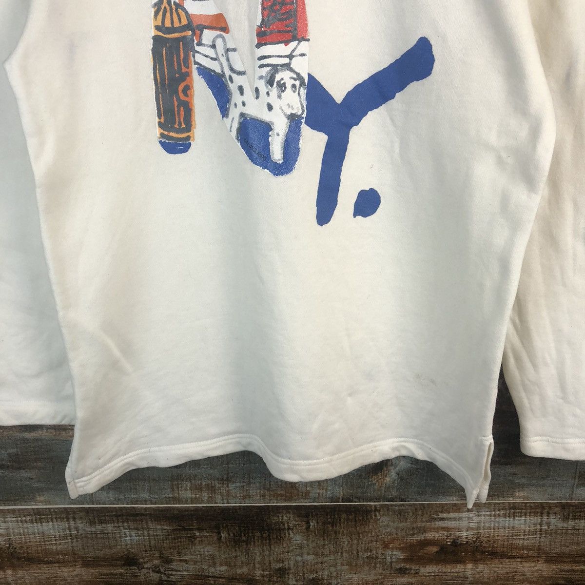 Vintage Mawnattaners NY vintage White Sweatshirt #A1289 Size US M / EU 48-50 / 2 - 6 Thumbnail