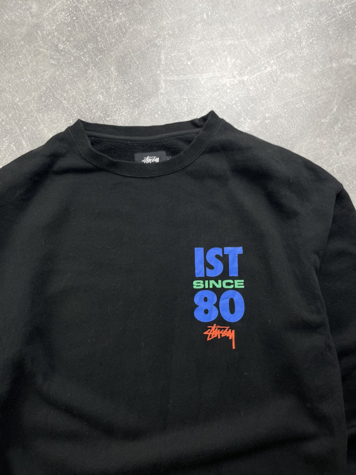Stussy Stüssy World Tour “1980” Graphic Crewneck Sweatshirt Black Size US S / EU 44-46 / 1 - 6 Thumbnail