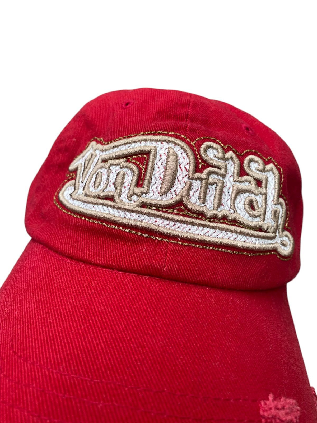 Von Dutch Von Dutch Distressed Ripped Hat Size ONE SIZE - 2 Thumbnail