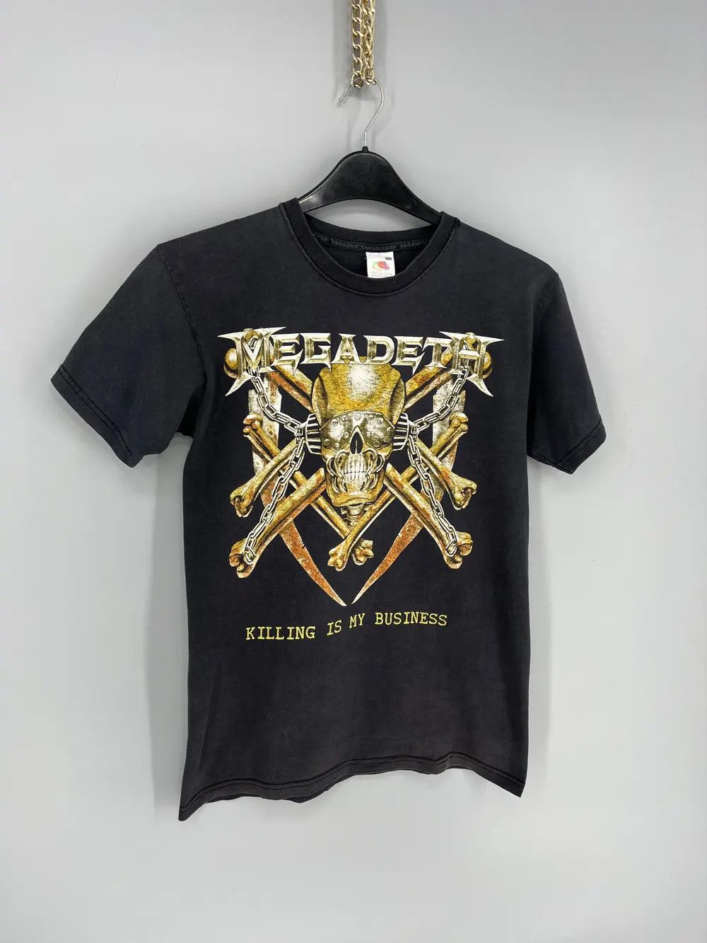 Band Tees Vintage Y2K MEGADETH Band Rock Tee Horror Skull Screamer 90s Size US S / EU 44-46 / 1 - 2 Thumbnail