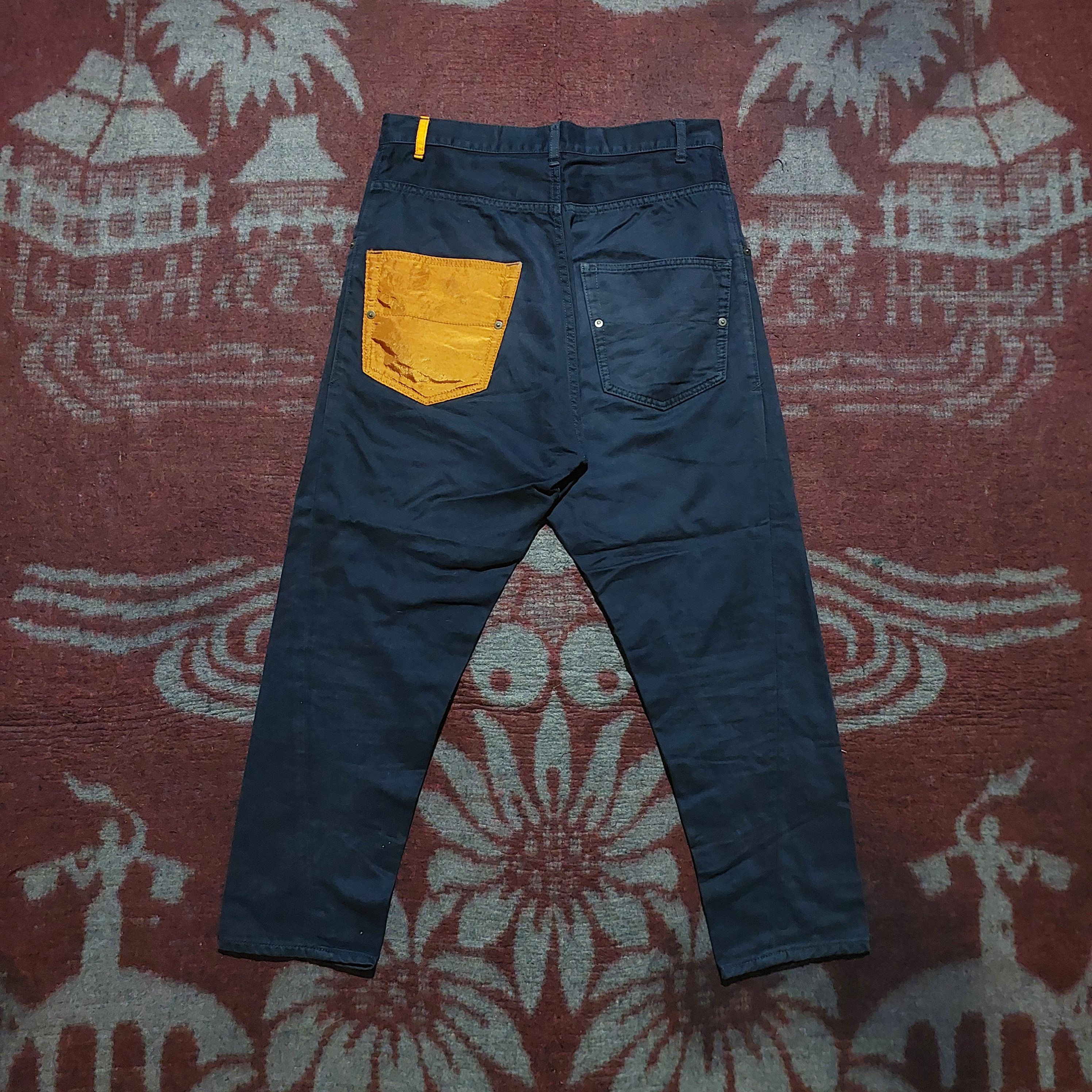 Frapbois Frapbois issey miyake navy drop crotch pants Size US 32 / EU 48 - 2 Thumbnail