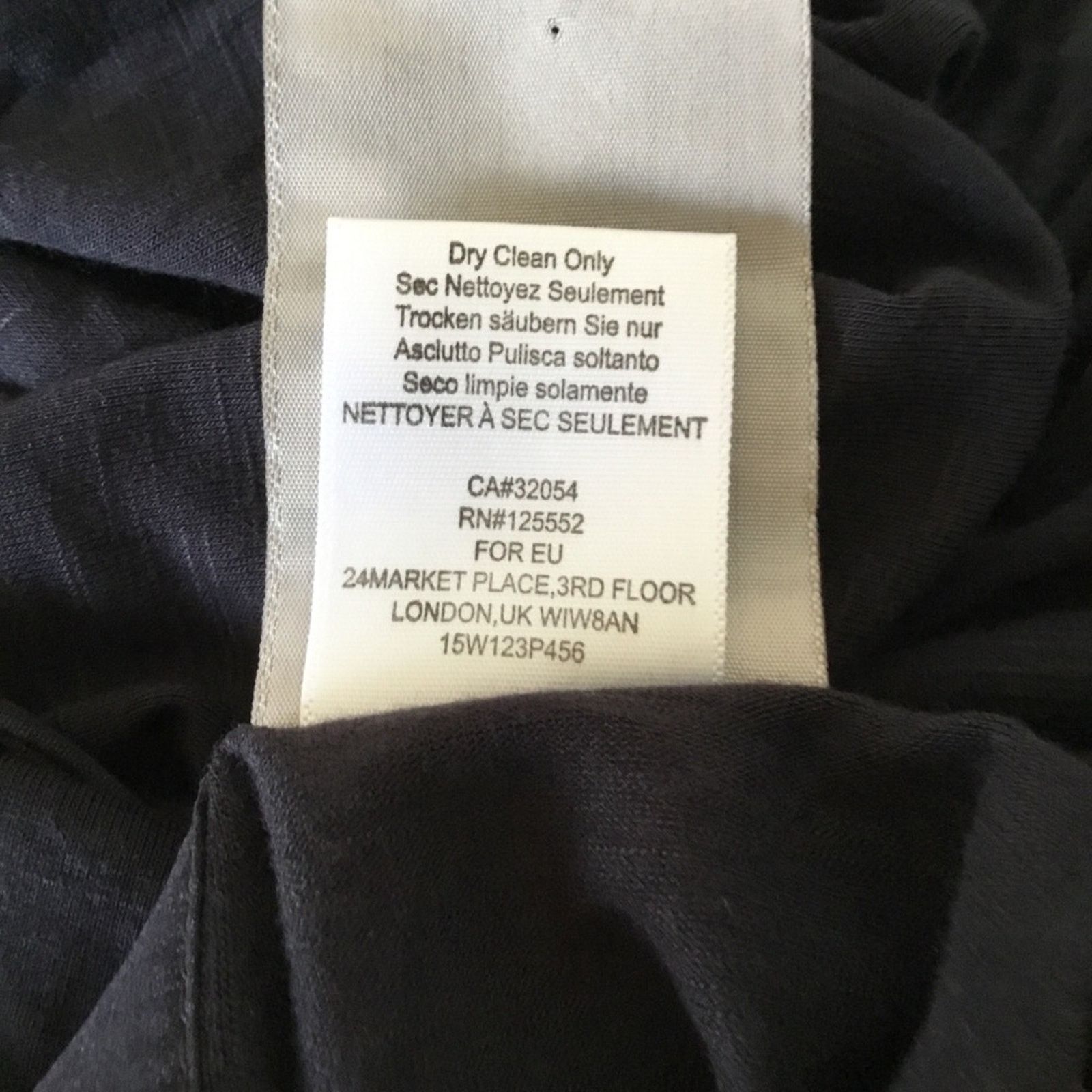 Other Dolan Charcoal Gray Lucille Pleated Tie Neck Peasant Blouse Size S / US 4 / IT 40 - 11 Thumbnail