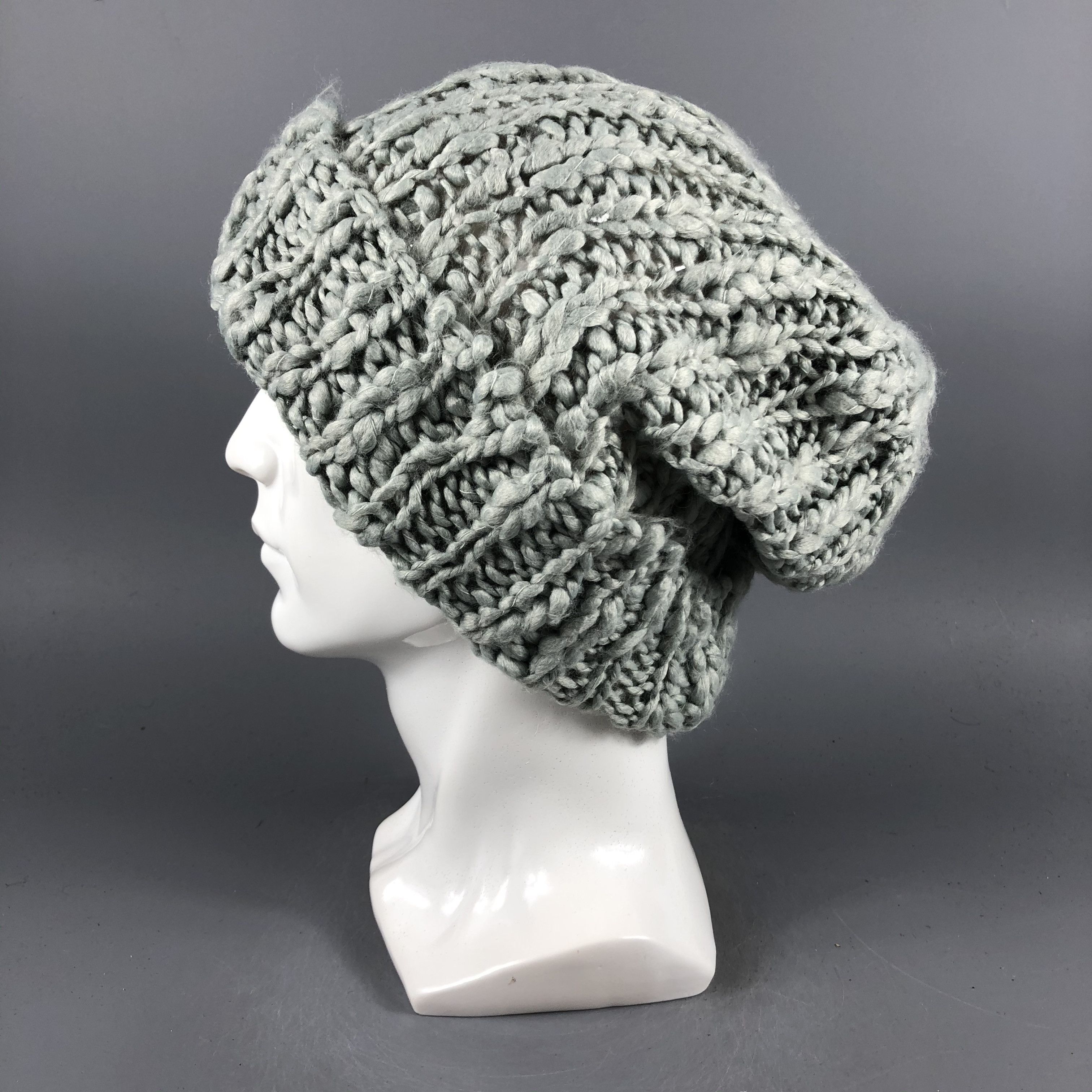 Japanese Brand × Vintage Japanese Brand Slouchy Knit Beanie Snow Hat Snow Cap -D1158 Size ONE SIZE - 1 Thumbnail