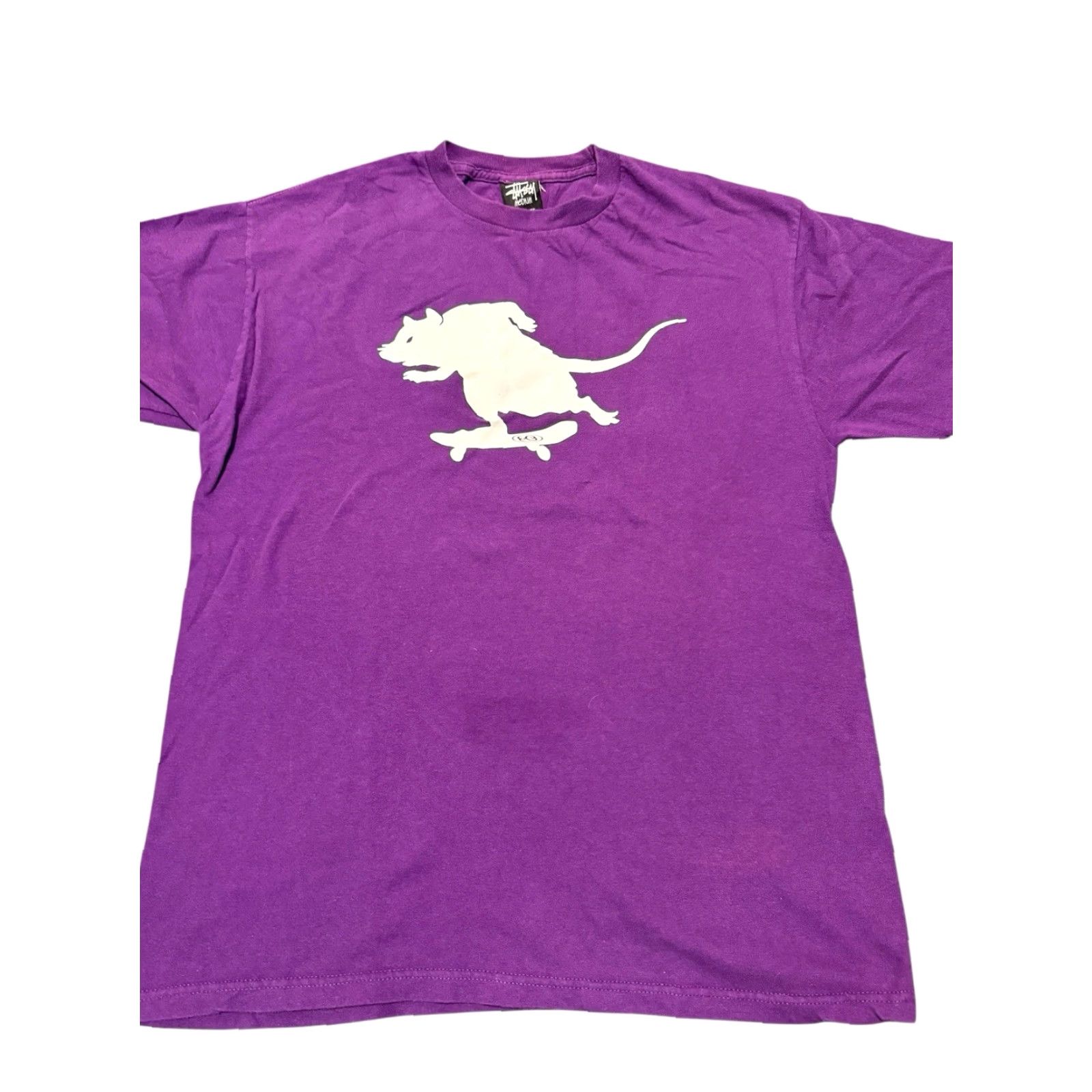 Vintage VINTAGE Stussy Rat Skateboarding Purple T-Shirt Tee Size Medium HTF RARE Mens Shirt Purple Rat Skateboarding Logo Cotton Crew Neck Long Sleeve Size US M / EU 48-50 / 2 - 2 Thumbnail