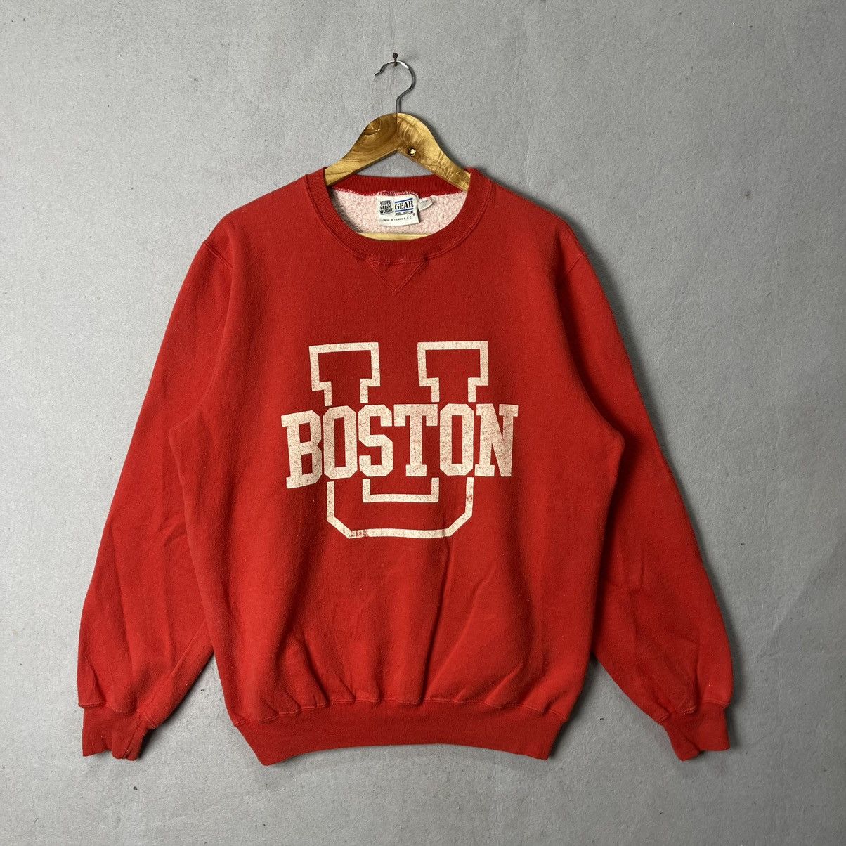 Gear for Sports Vintage Boston University Crewneck Sweatshirt Number 7 Size US M / EU 48-50 / 2 - 1 Thumbnail