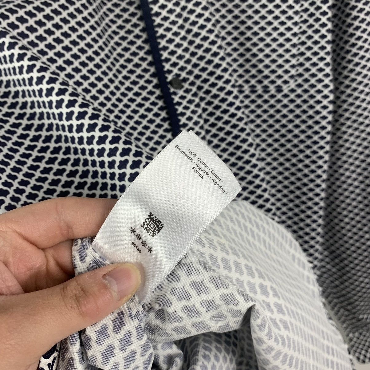 Fred Perry Fred Perry Shirt Long Sleeve Size L Geometric Pattern Luxury Size US L / EU 52-54 / 3 - 6 Thumbnail