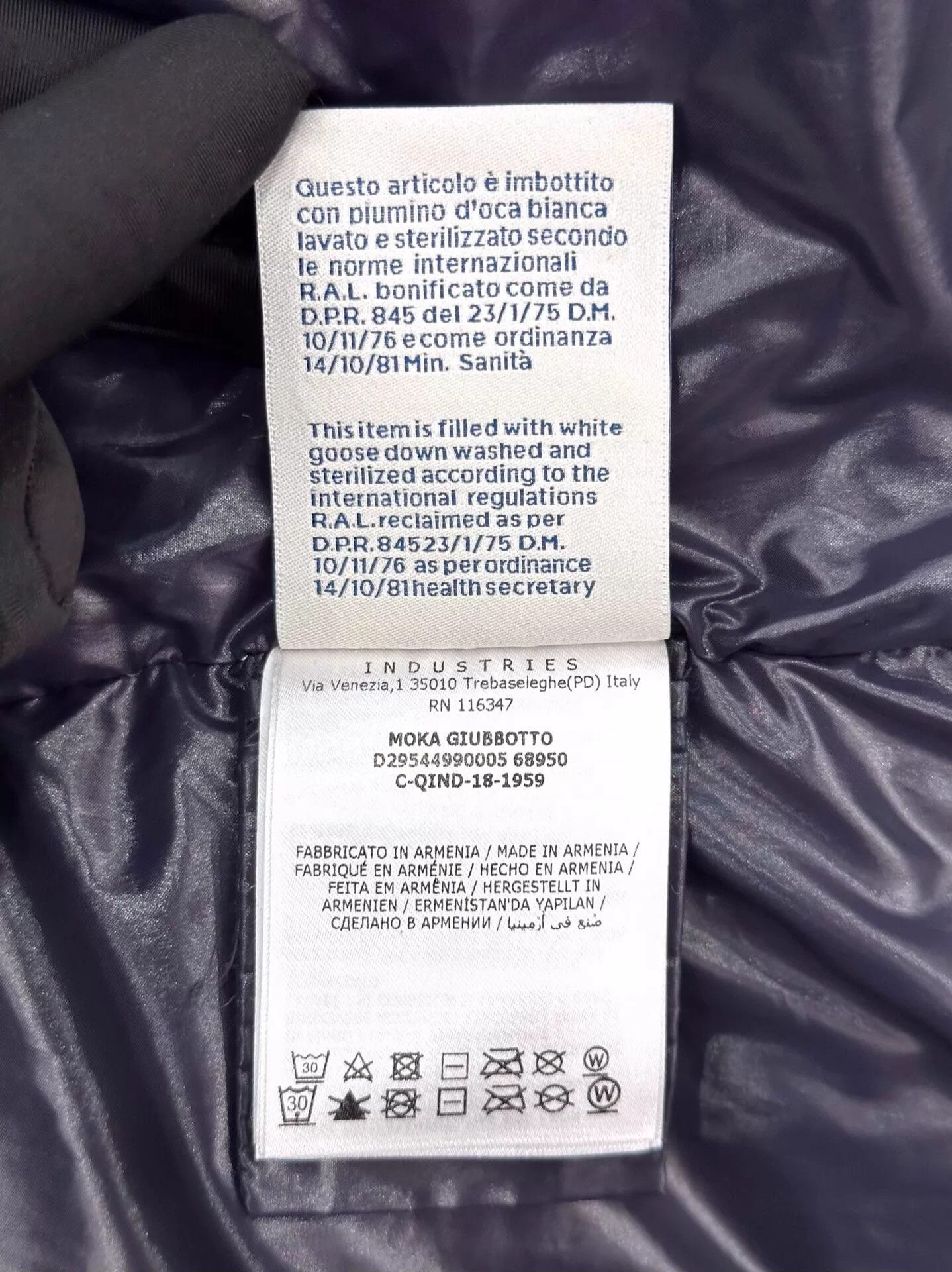 Moncler Moncler Moka Kids Black Logo Down Jacket 14Y Size XS / US 0-2 / IT 36-38 - 8 Thumbnail