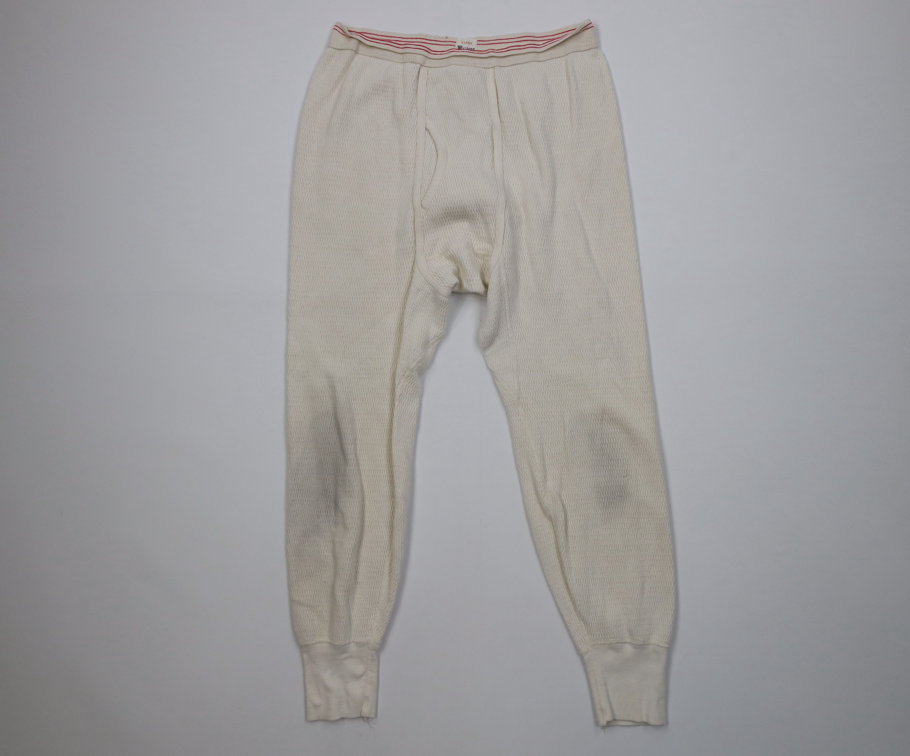 Vintage Vintage 50s Streetwear Waffle Knit Base Layer Pants USA Size US 38 / EU 54 - 1 Thumbnail