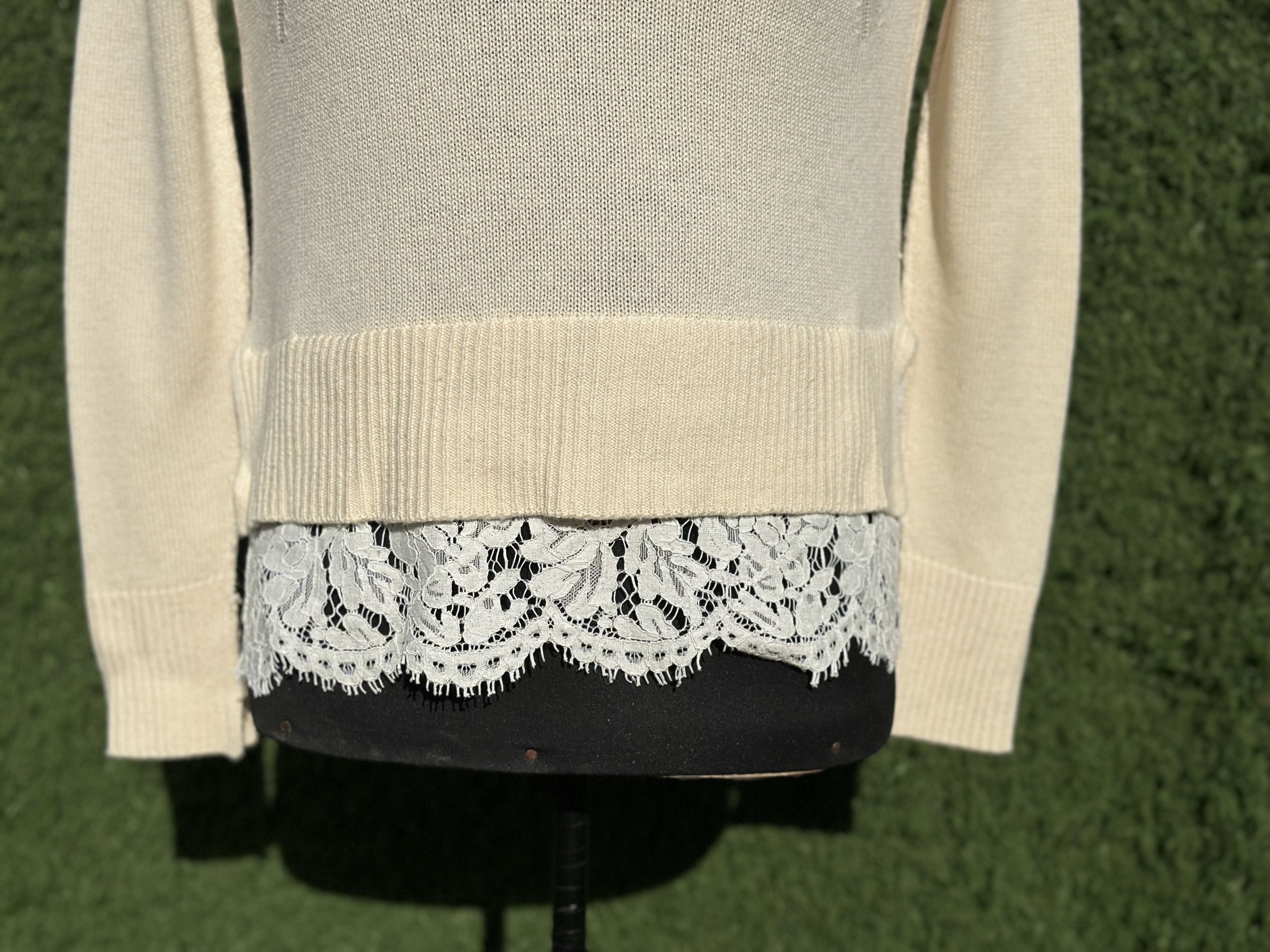 Brunello Cucinelli Brunello Cucinelli Cashmere Layered Back Knit Sweater M L Size L / US 10 / IT 46 - 7 Thumbnail