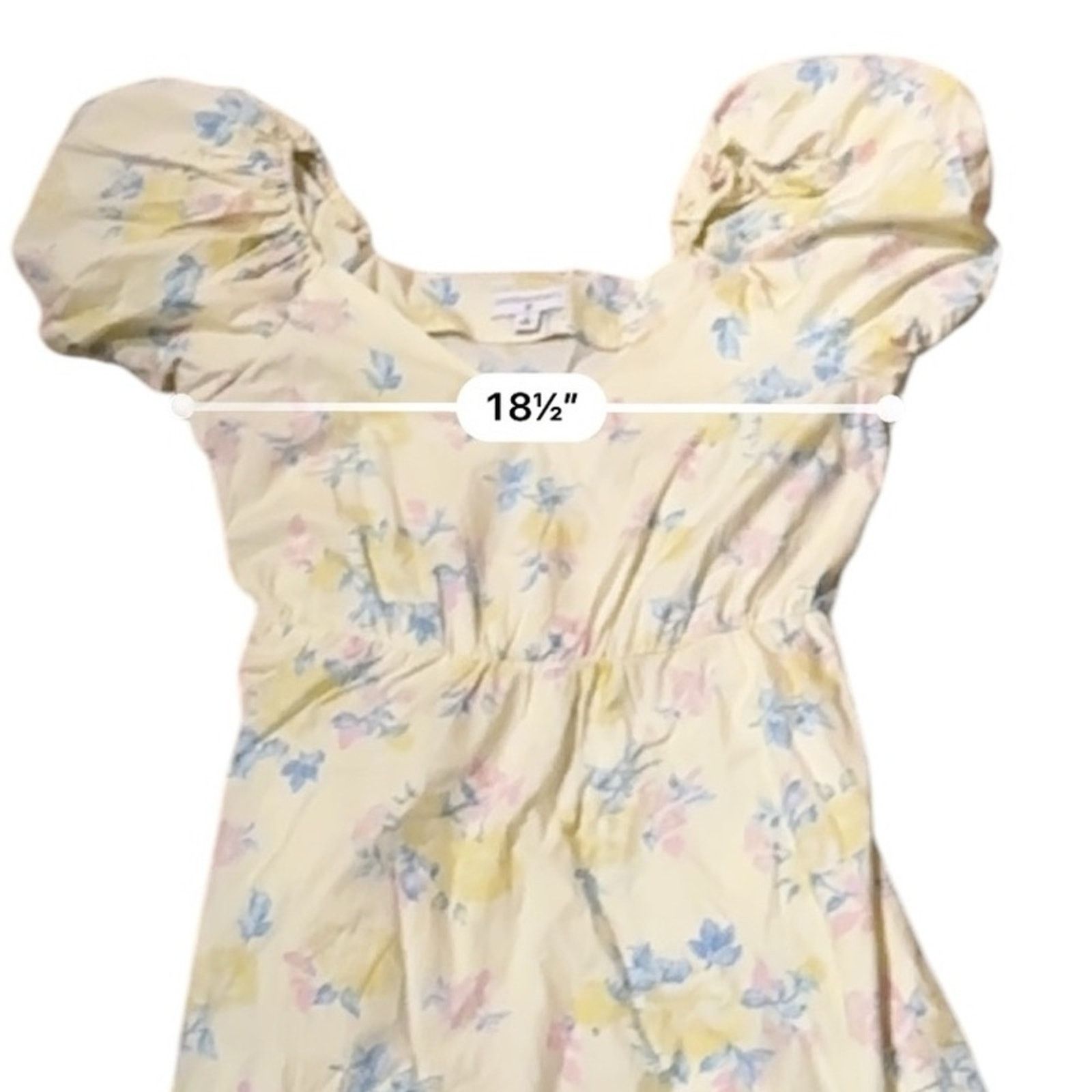 LoveShackFancy LoveShackFancy x Target Ines Yellow Floral Maxi Dress Sz 10 Size L / US 10 / IT 46 - 9 Thumbnail