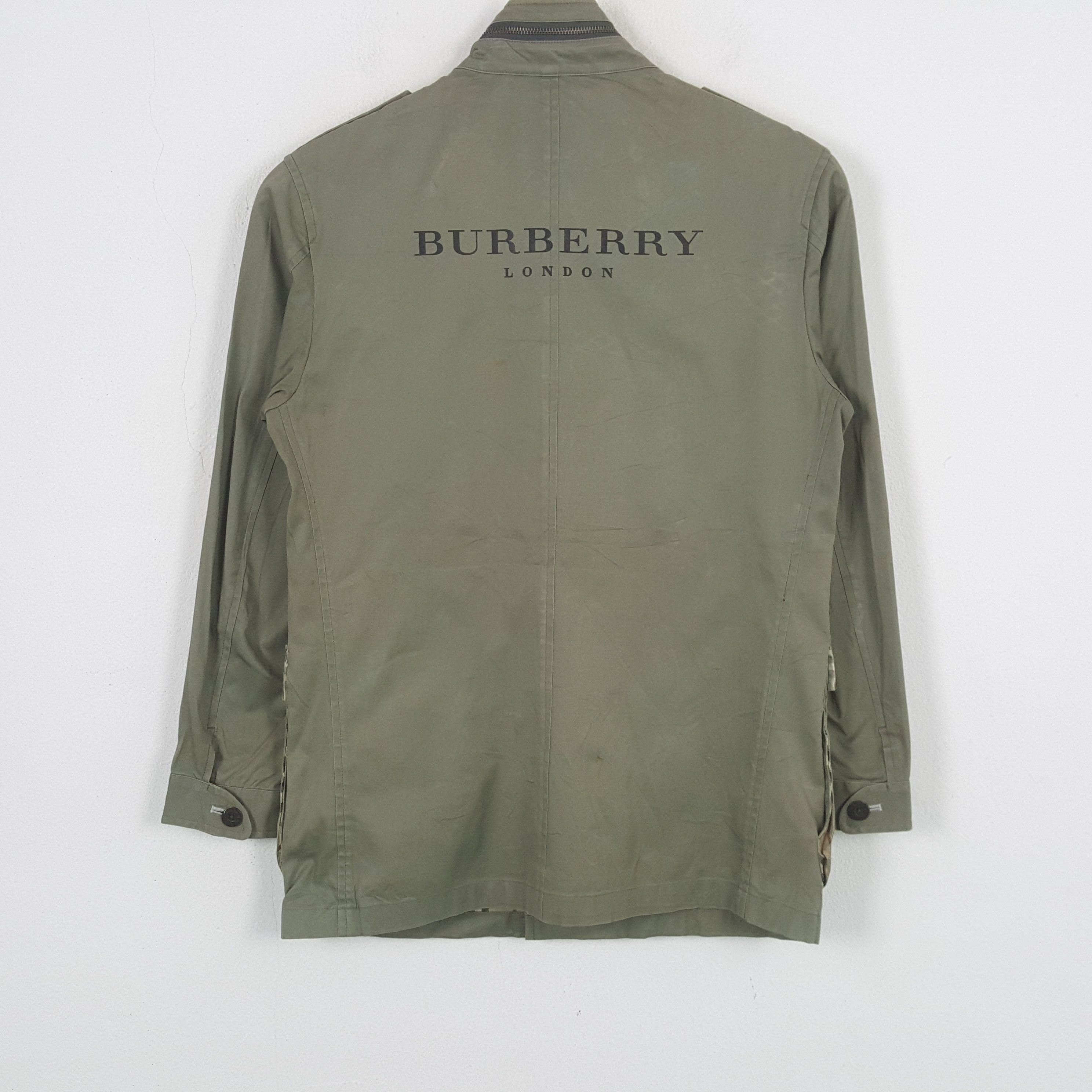 Burberry × Vintage BURBERRY LONDON Fashion Brand Custom Art Jacket C287N18 Size US S / EU 44-46 / 1 - 1 Thumbnail