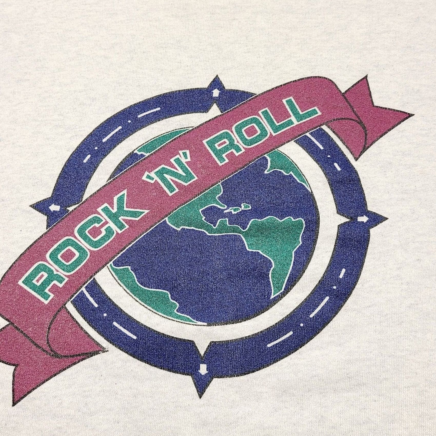 Hard Rock Cafe VINTAGE Hard Rock Cafe Orlando Rock N Roll World Sweatshirt Men's Large Graphic Gray Size US L / EU 52-54 / 3 - 2 Thumbnail