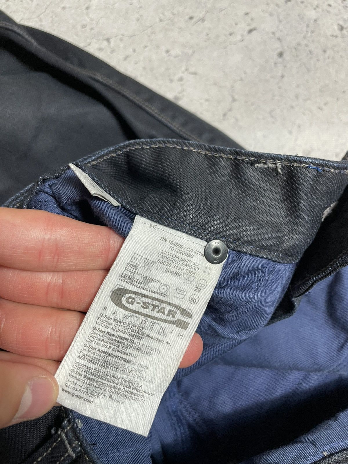 G-Star × Japanese Brand Vintage Workwear Pants Denim G Star Raw 96 Big Logo 28x30 Size US 30 / EU 46 - 7 Thumbnail