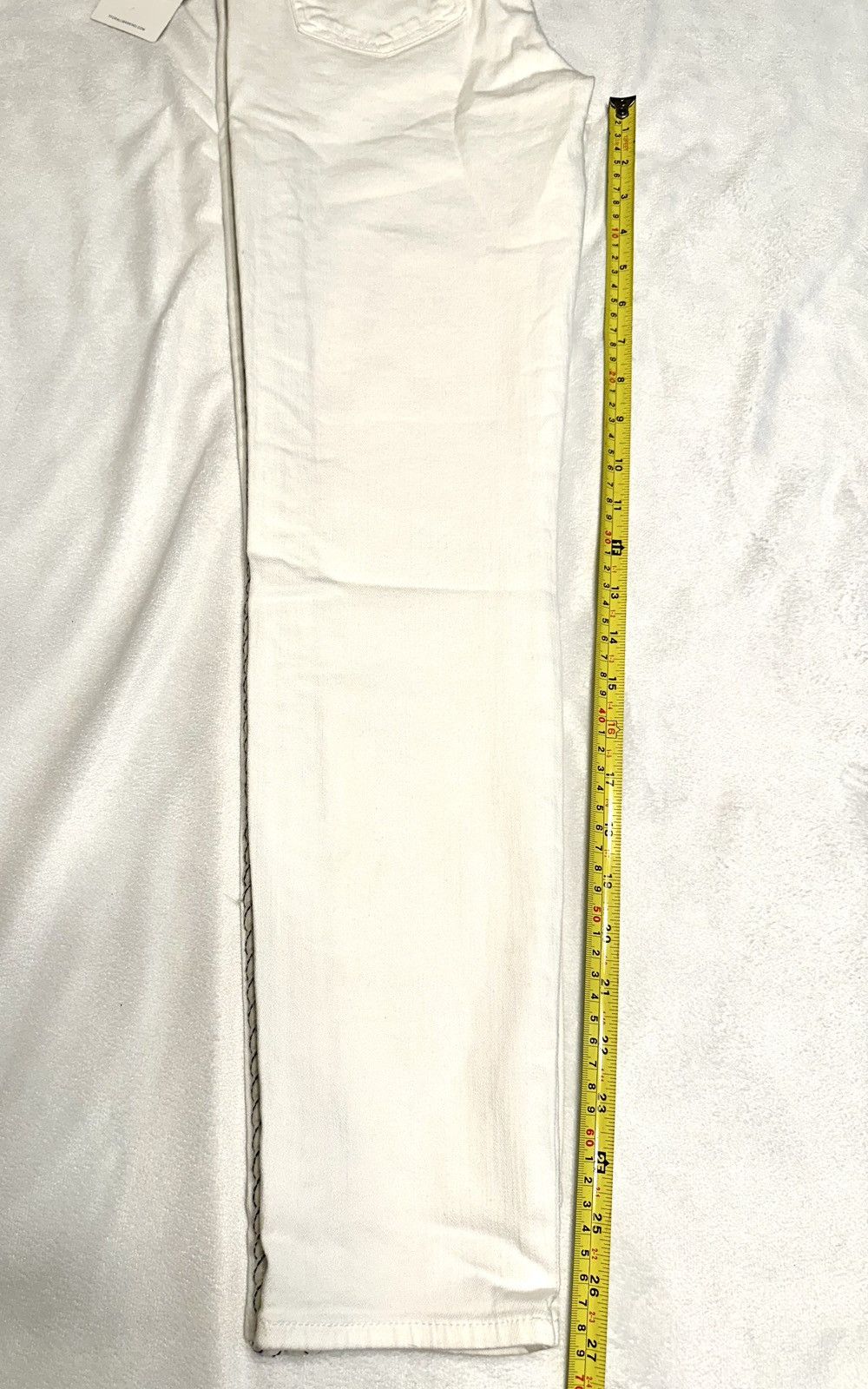7 For All Mankind NWT 7 for All Mankind Skinny Ankle Braided White Jeans-24x27 Size 24" / US 00 / IT 34 - 5 Thumbnail