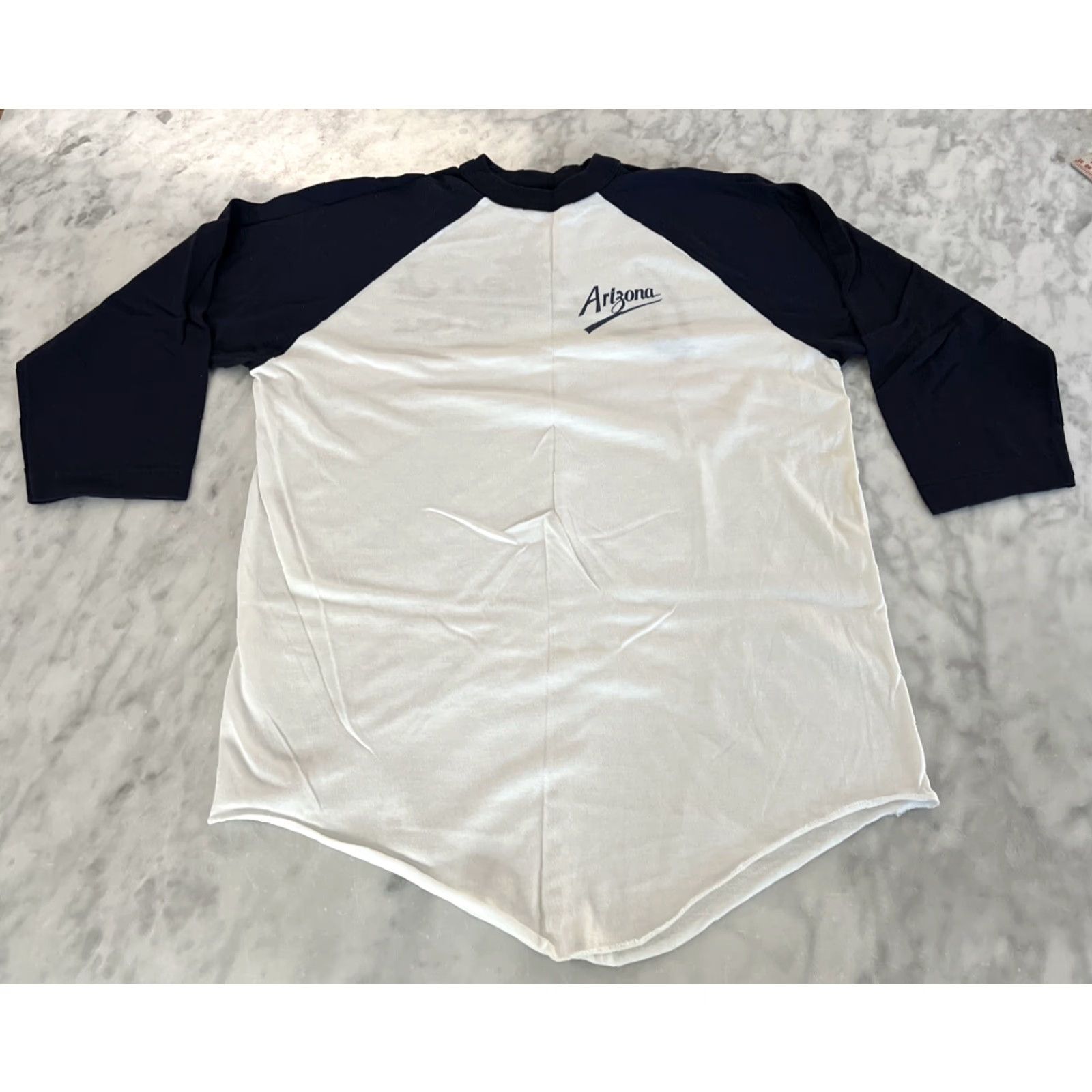 Vintage VINTAGE Rex Allen Jr Tour Shirt Raglan XL Unisex White 3/4 Sleeve I Love Arizona 1980s Music HOF Size US XL / EU 56 / 4 - 3 Thumbnail