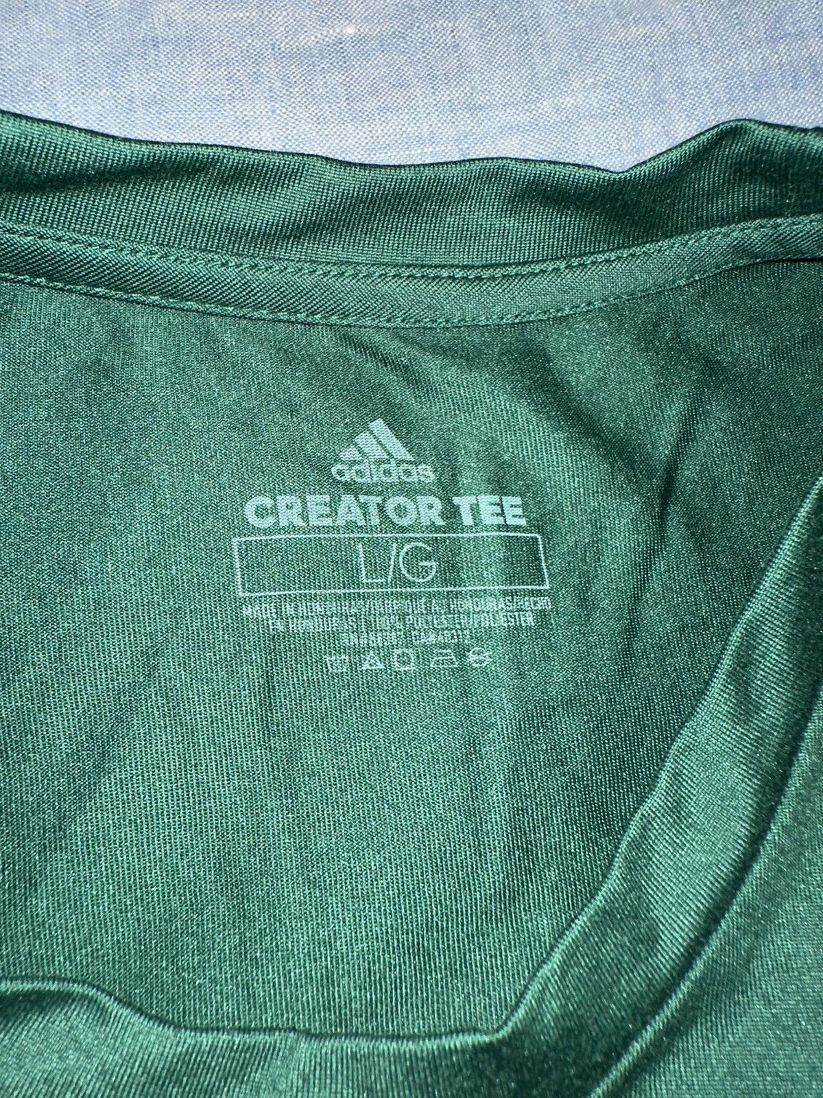Adidas × NCAA University of Miami Hurricanes Creator tee shirt size large Size US L / EU 52-54 / 3 - 4 Thumbnail