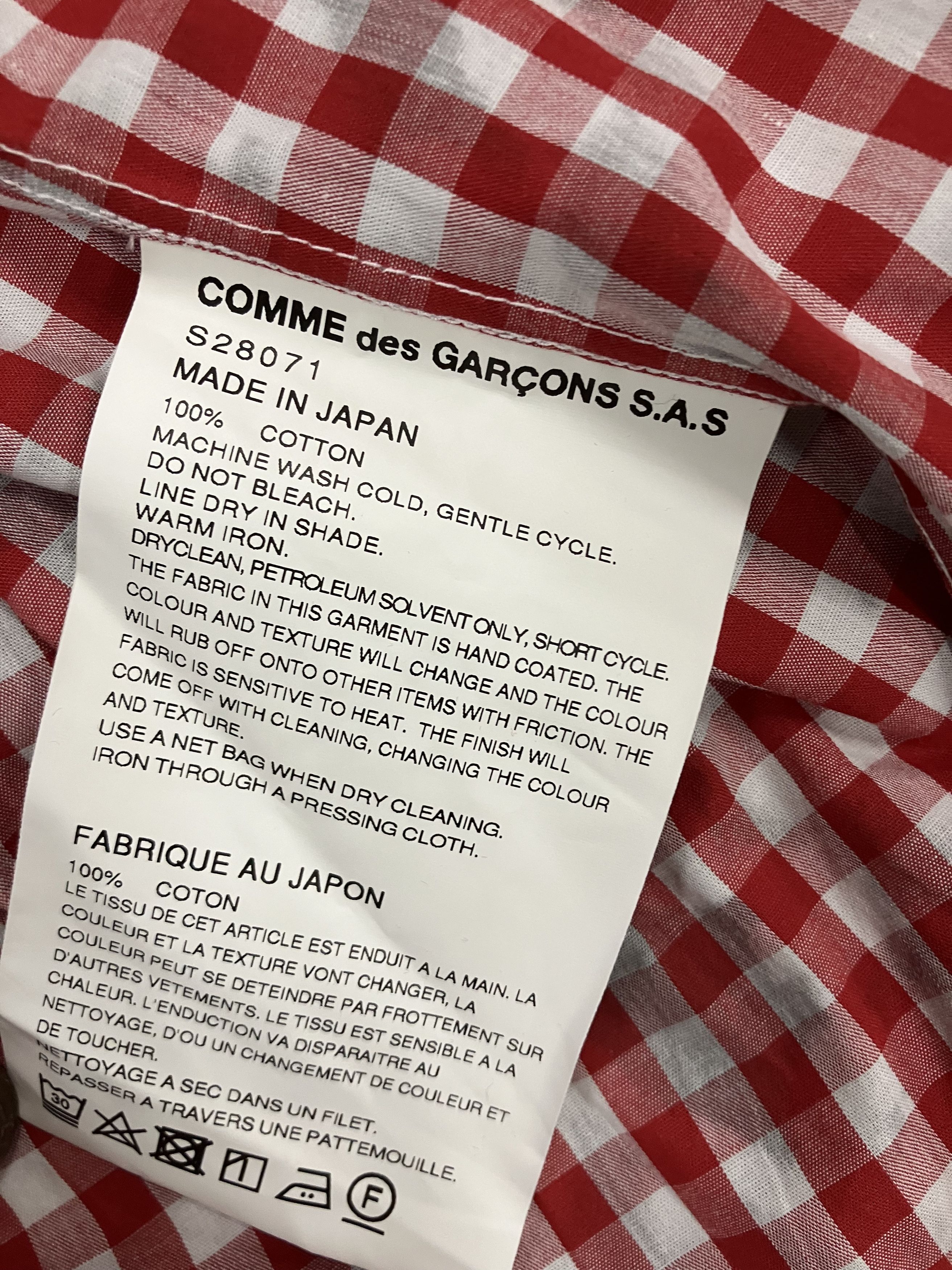 Comme des Garcons SHIRT S28071 COMME des GARCONS SHIRT - Shirt Size US L / EU 52-54 / 3 - 4 Thumbnail