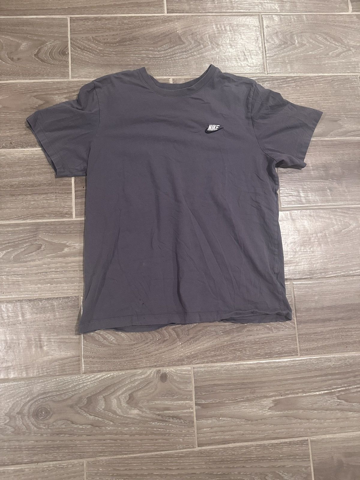 Nike Nike Grey Cotton Tee Size US M / EU 48-50 / 2 - 1 Thumbnail