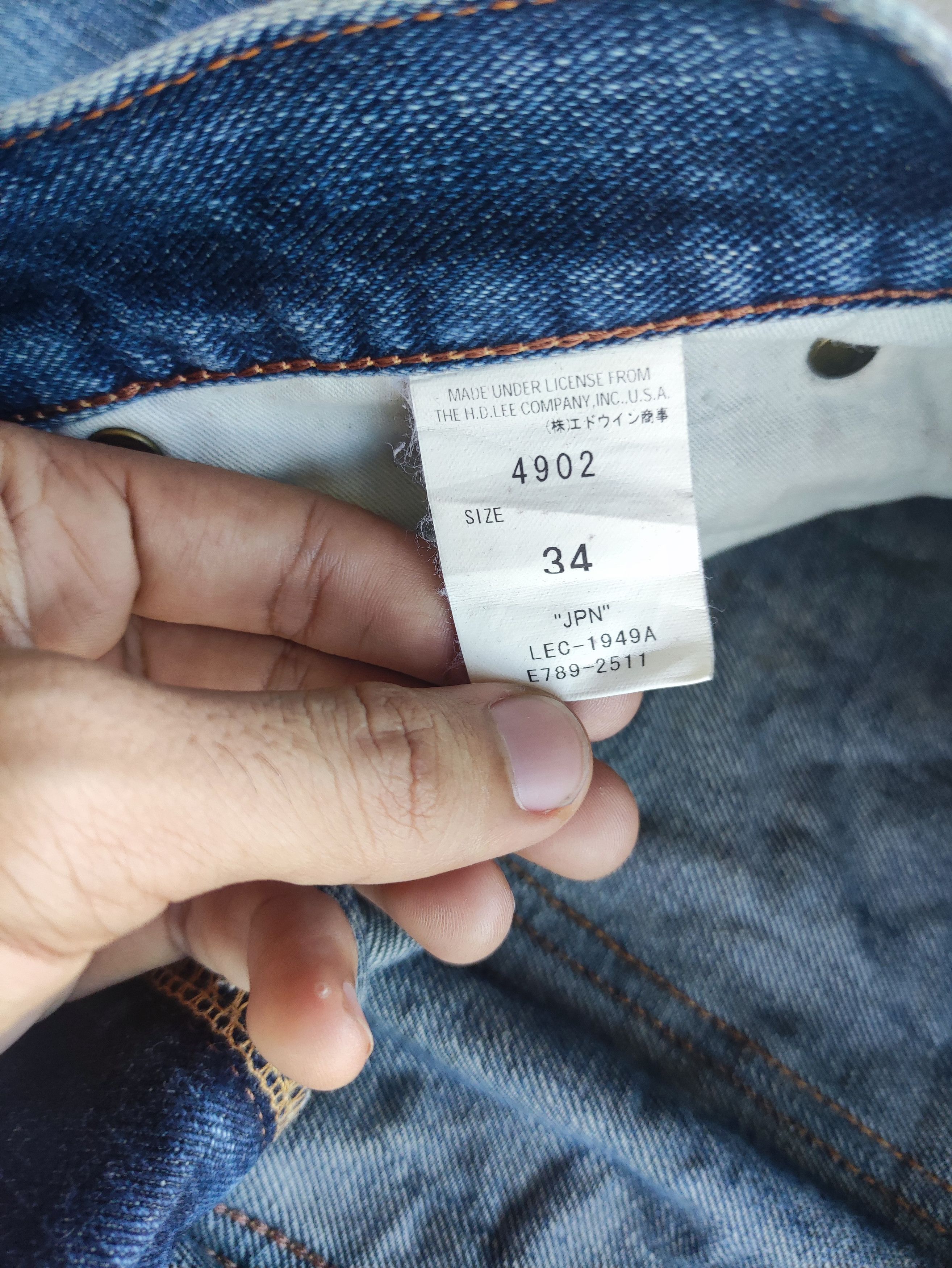 Japanese Brand × Lee Vintage Lee Japan Jeans Distressed Faded Denim Pants W33 Size US 33 - 6 Thumbnail