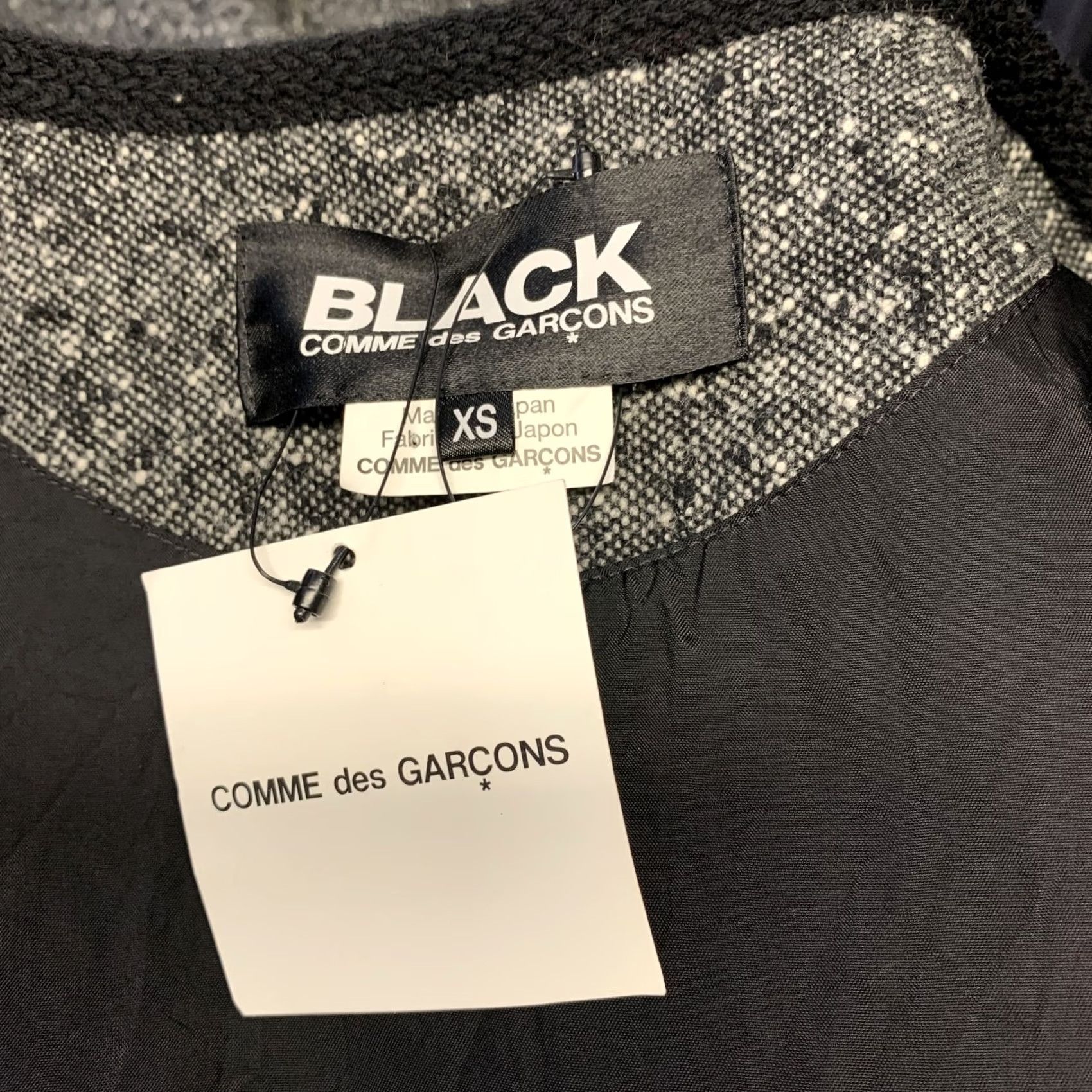 Comme des Garcons Girl COMME des GARCONS BLACK Jacket XS Green & White Tweed Wool Nylon Men Size US XS / EU 42 / 0 - 5 Thumbnail