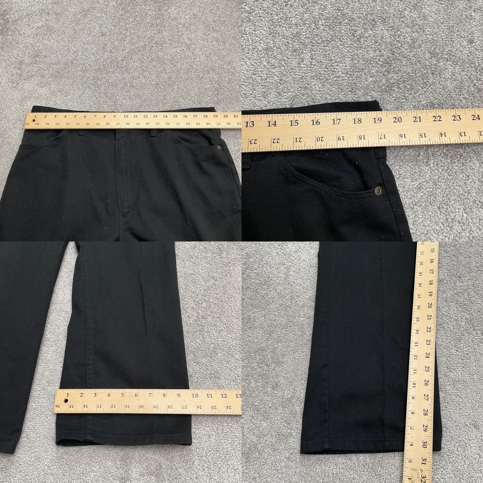 Wrangler VINTAGE Wrangler Rustler Work Pants Mens 40x32 Black Cotton USA Straight Leg Chino Size US 40 / EU 56 - 9 Thumbnail