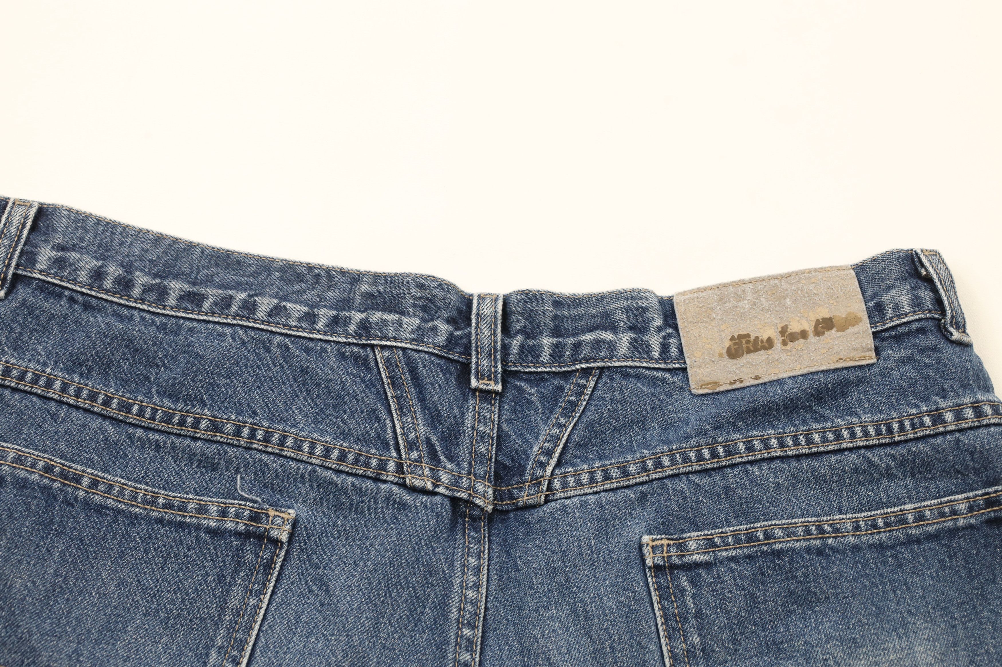 Marithe + Francois Girbaud × Vintage Vintage 90s Marithe Francois Girbaud Fit Denim Jean Shorts Size US 36 / EU 52 - 10 Thumbnail