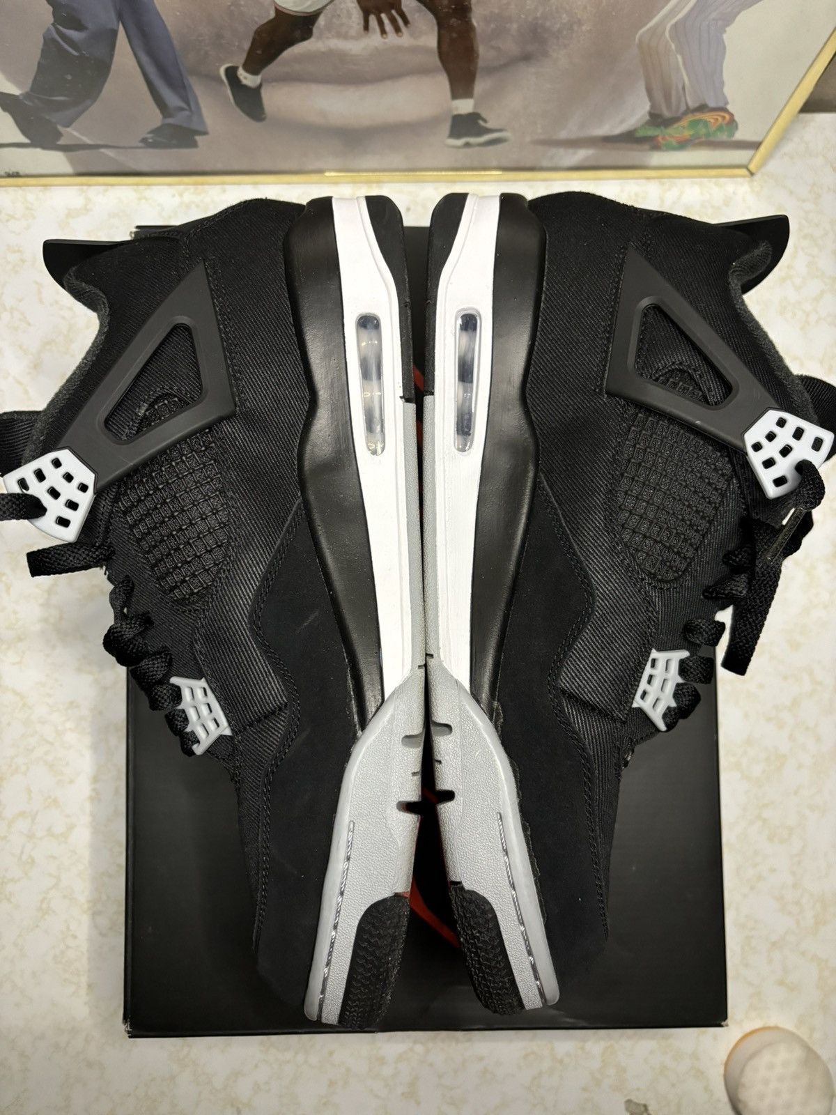Jordan Brand Jordan Retro 4 ‘canvas’ Size US 12 / EU 45 - 3 Thumbnail
