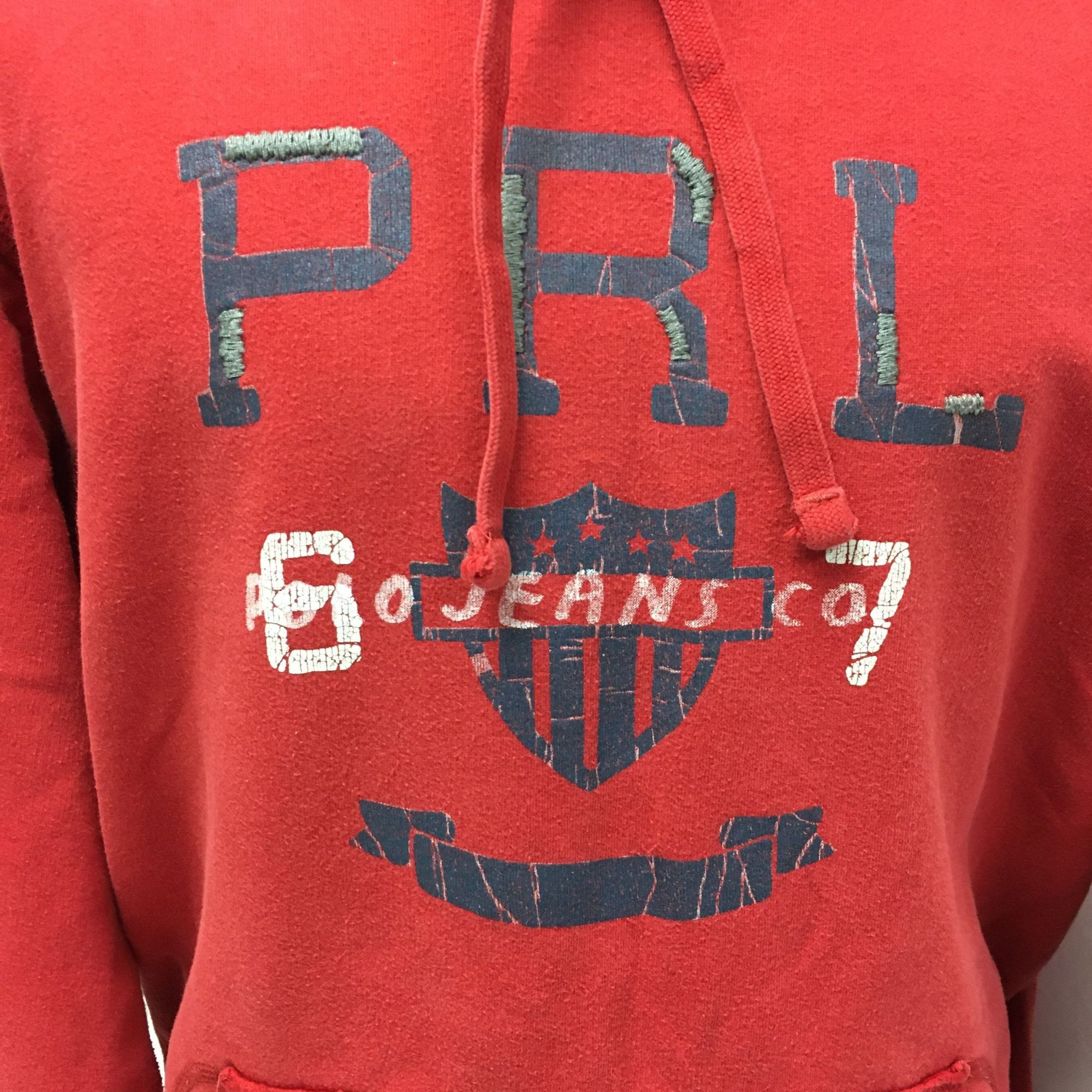 Polo Ralph Lauren Vtg Ralph Lauren Red SPELLOUT Polo Jeans PRL 67 sweatshirt Size US L / EU 52-54 / 3 - 5 Thumbnail