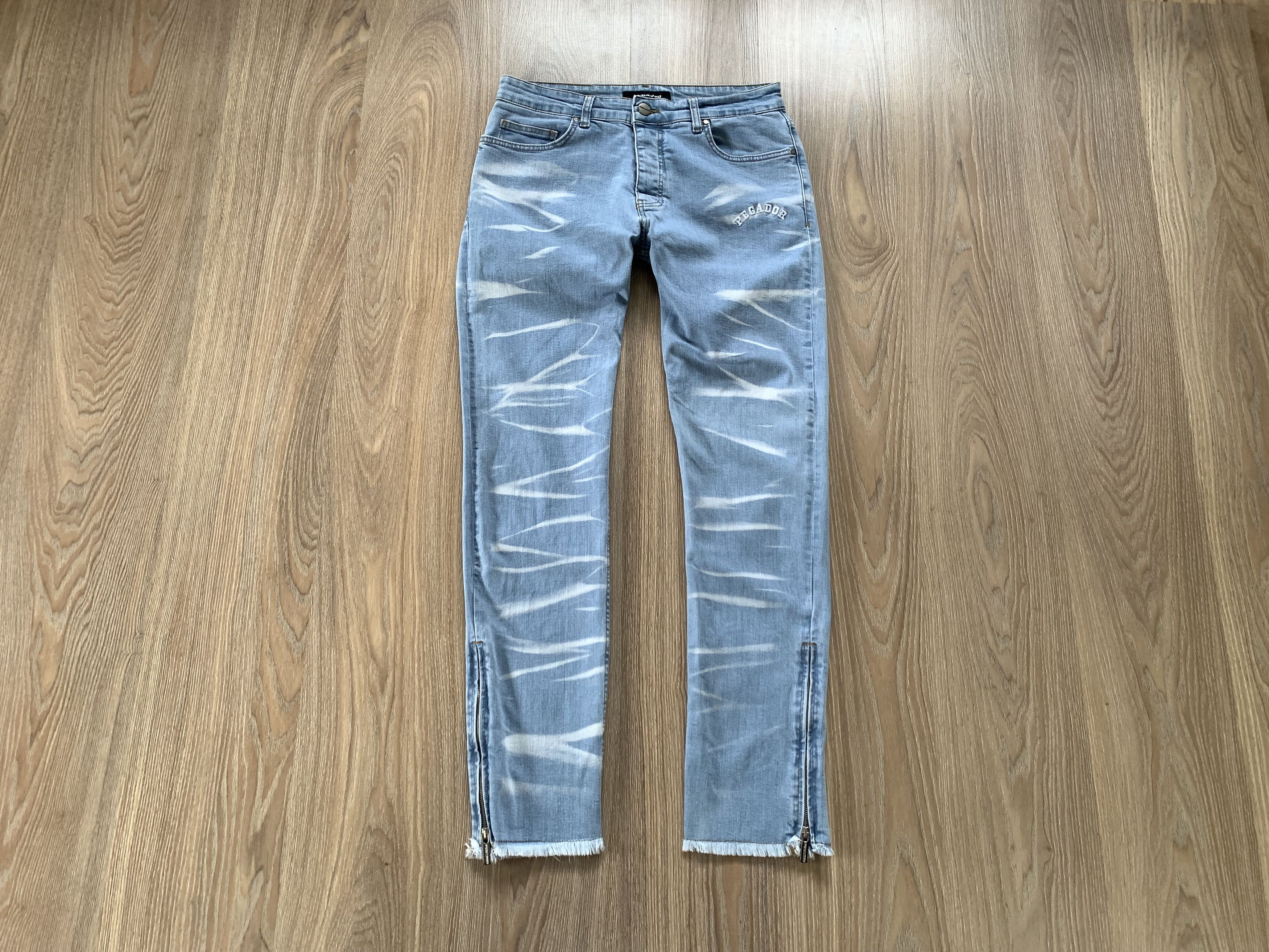 Other Mens Pegador Bray Straight Light Blue Zip Jeans Size US 32 / EU 48 - 1 Thumbnail