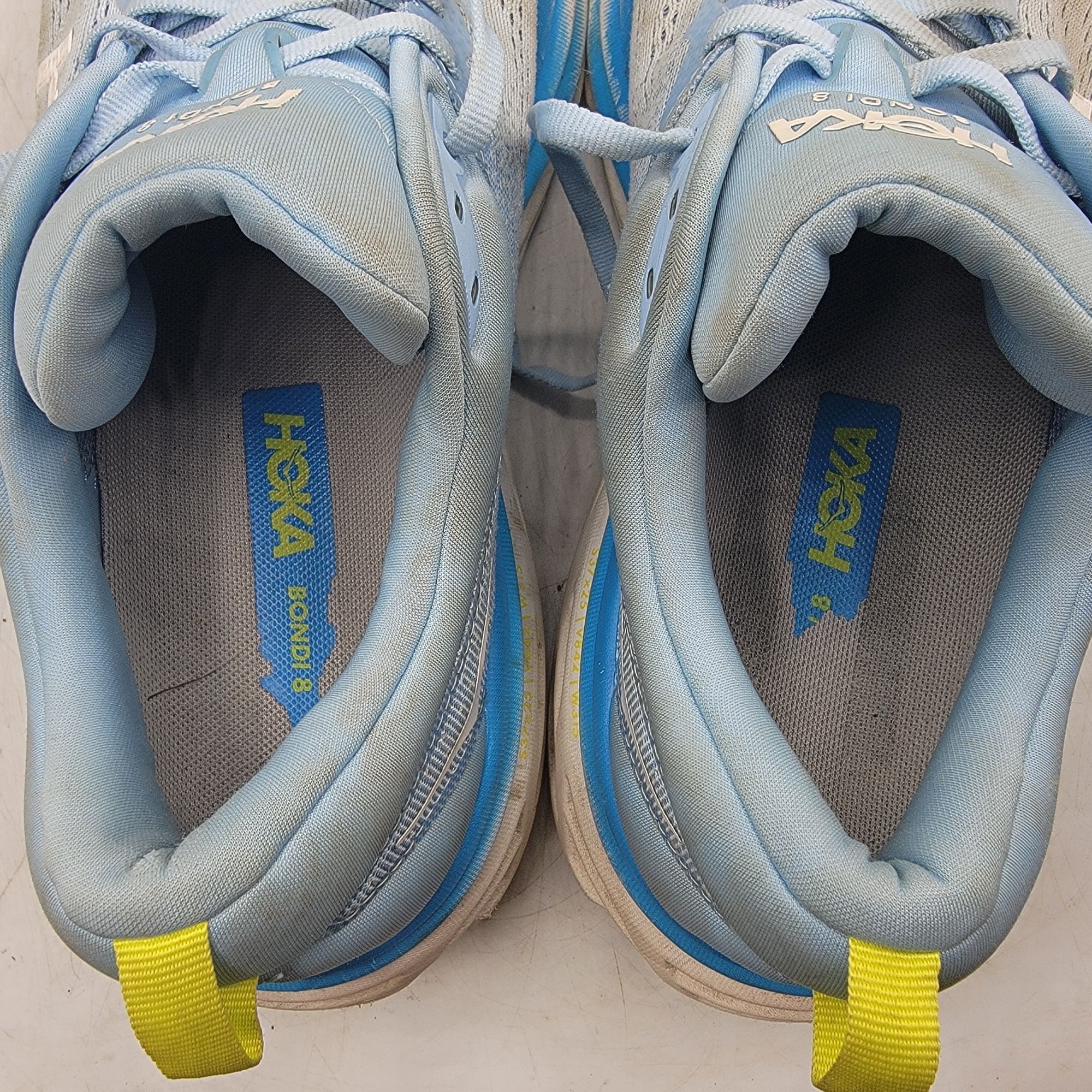 Hoka Hoka One One Bondi 8 Mens 10.5 D Shoes Blue Running Gym Walk Size US 10.5 / EU 43-44 - 6 Thumbnail
