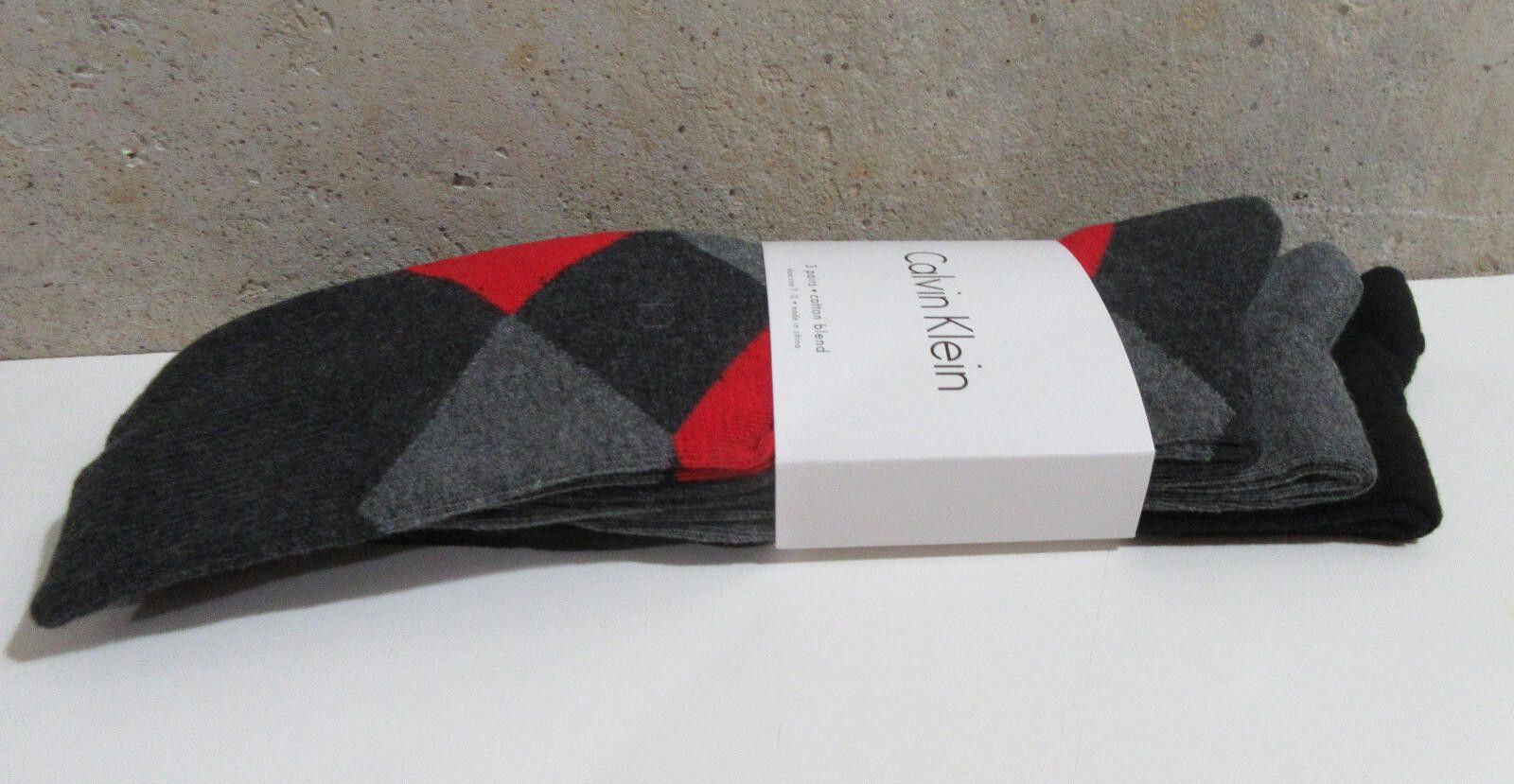 Calvin Klein Calvin Klein Mens Trouser Dress Socks Assorted 3 pack Size ONE SIZE - 2 Thumbnail