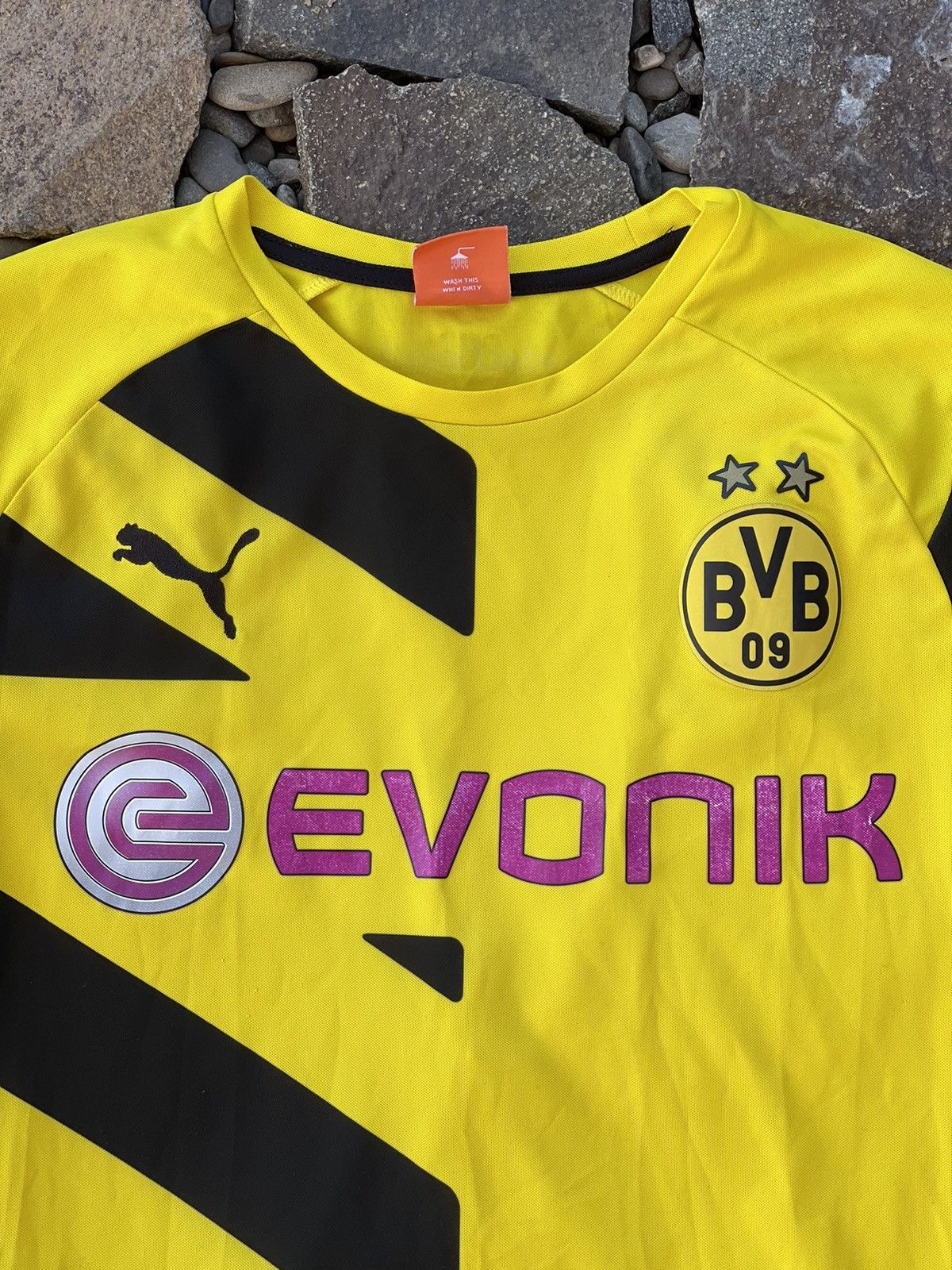 Puma 2014 Puma Borrusia Dortmund yellow soccer jersey Size US S / EU 44-46 / 1 - 6 Thumbnail