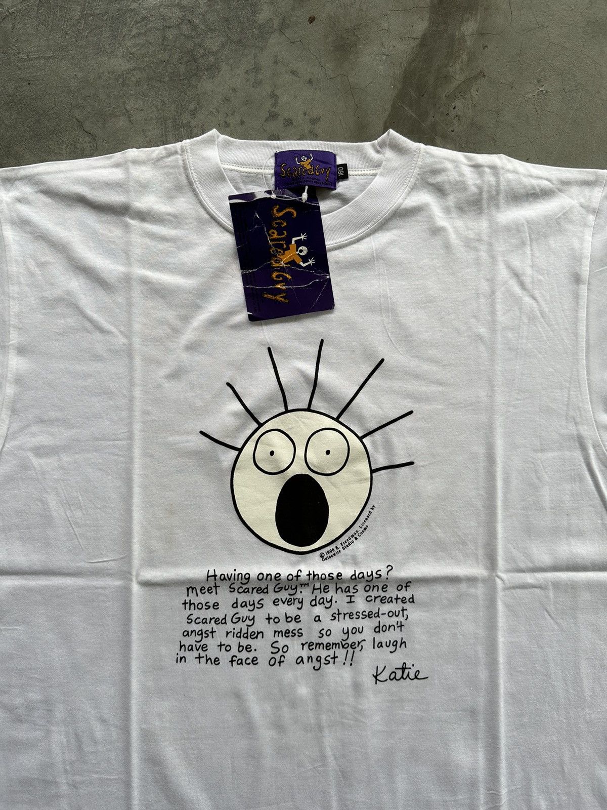 Vintage Vintage Scared Guy 1996 K. Freedman Art Tees Size US M / EU 48-50 / 2 - 3 Thumbnail