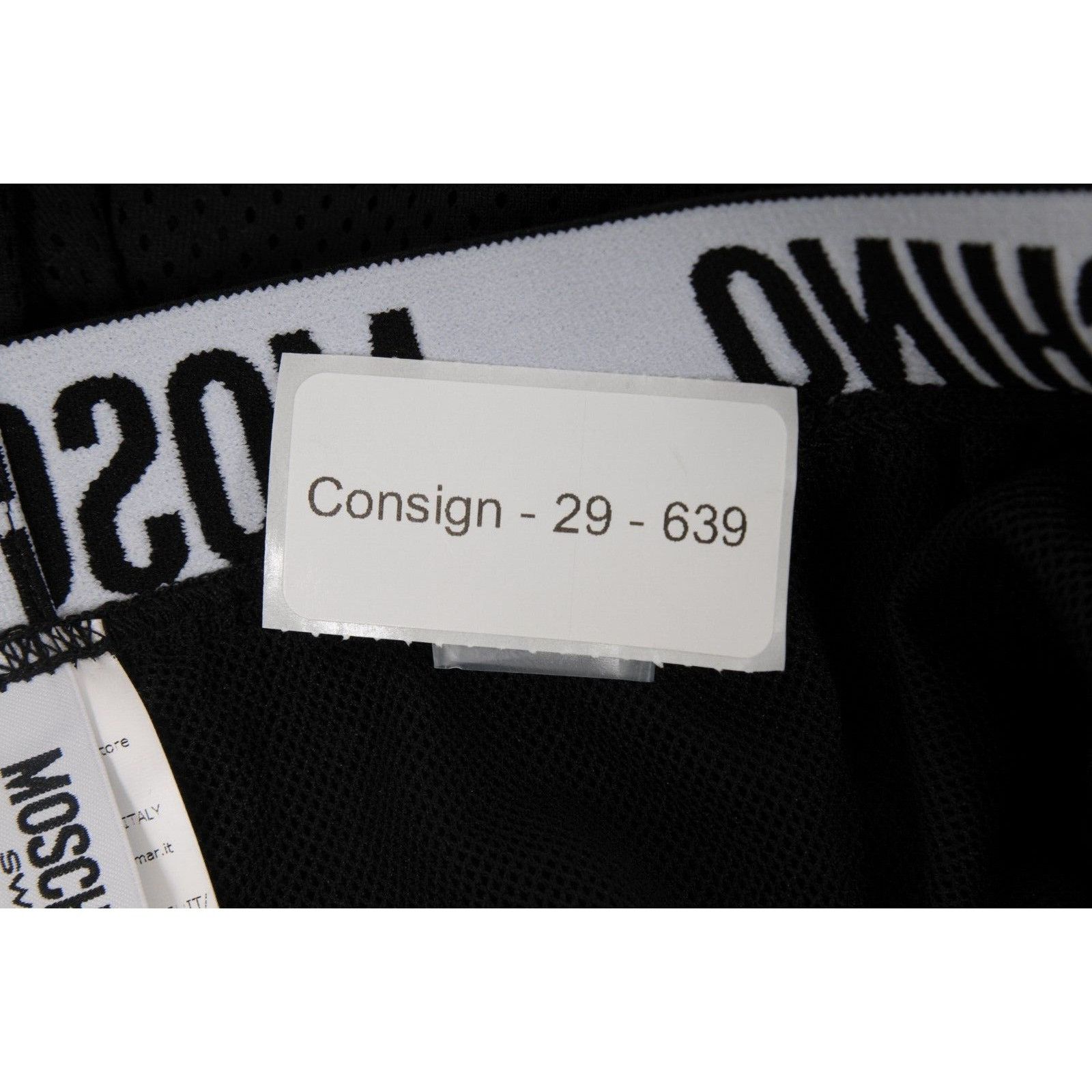 Moschino Swim Trunks Large Black Logo Swim Shorts Size US 32 / EU 48 - 7 Thumbnail