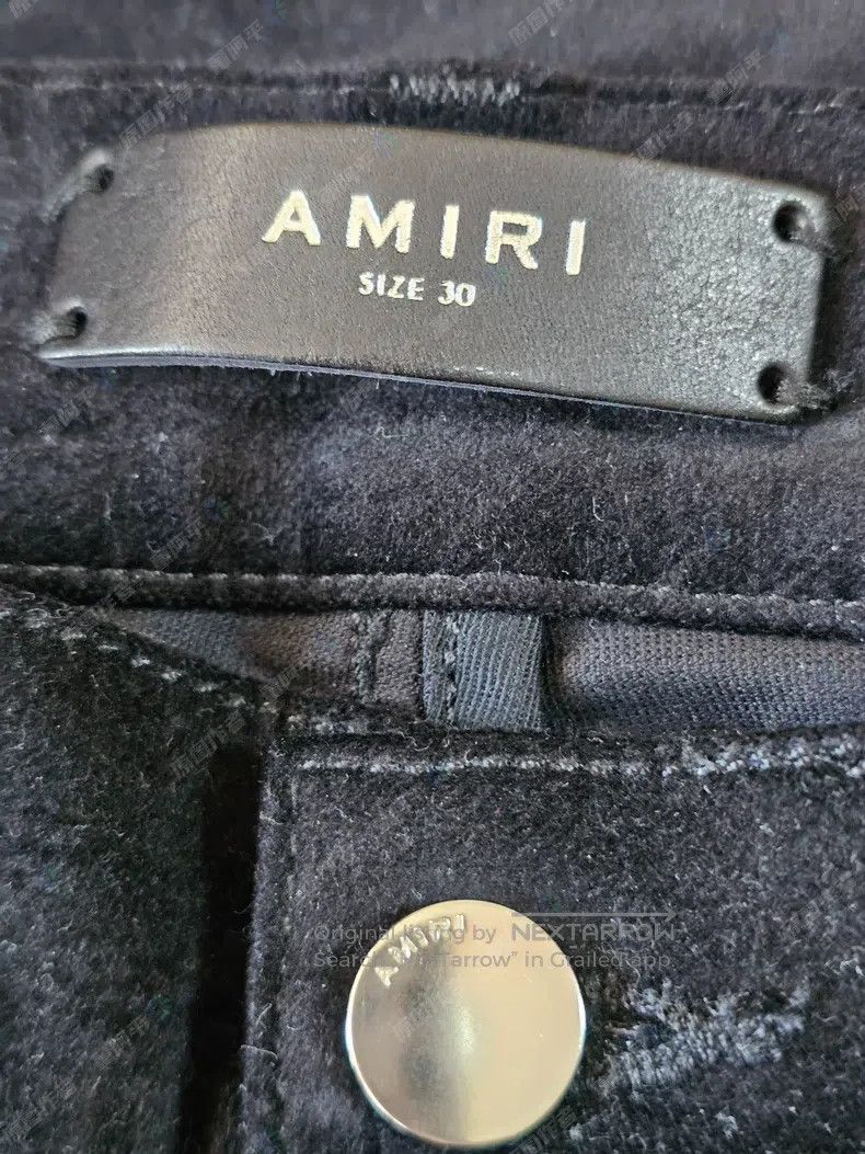 Amiri Amiri Black Velvet Dress Pants Size US 30 / EU 46 - 5 Thumbnail