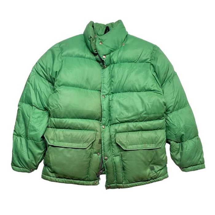 Vintage The North Face 70s vintage green puffer jacket coat | Grailed