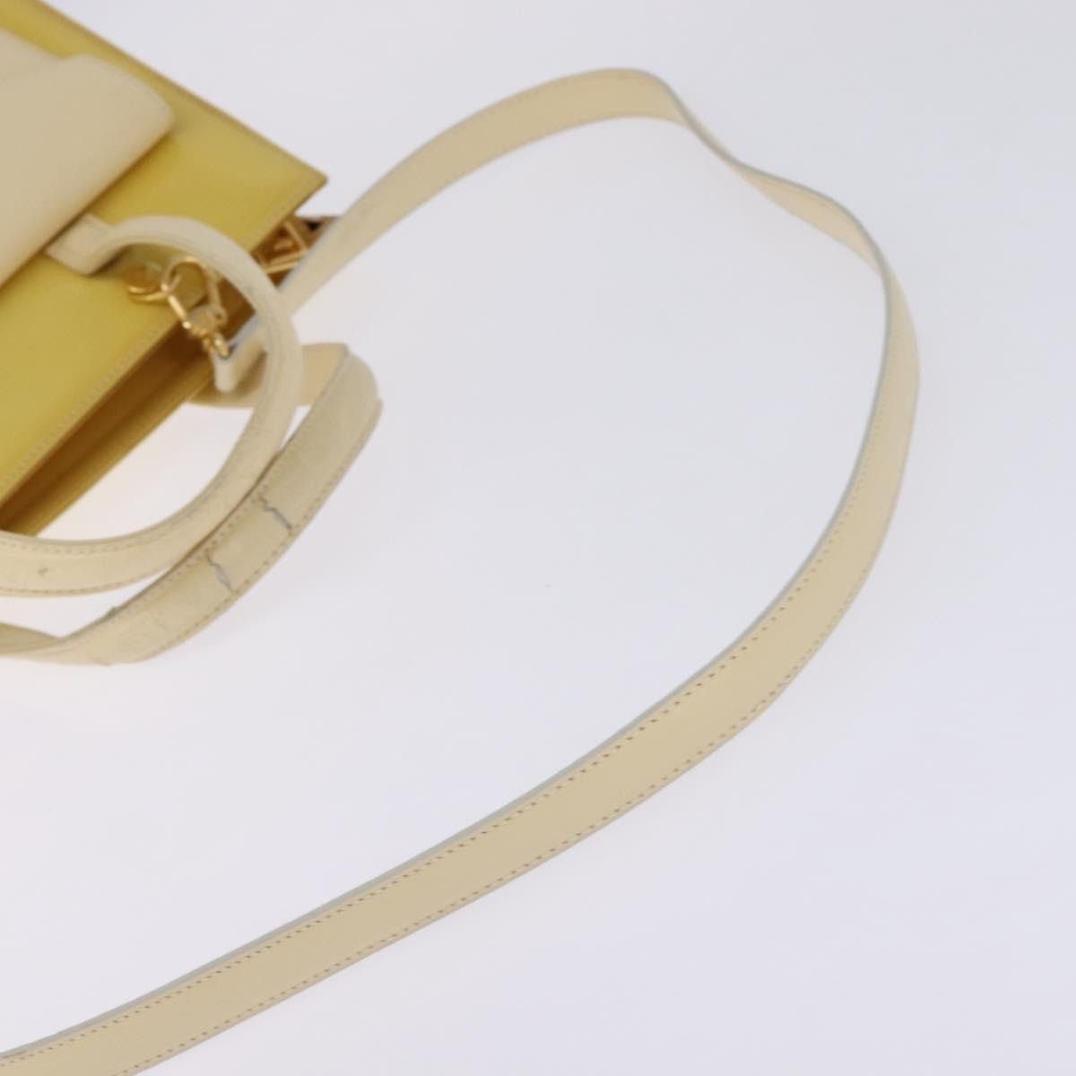 Fendi FENDI Hand Bag Patent Leather Yellow Gold Size ONE SIZE - 9 Thumbnail